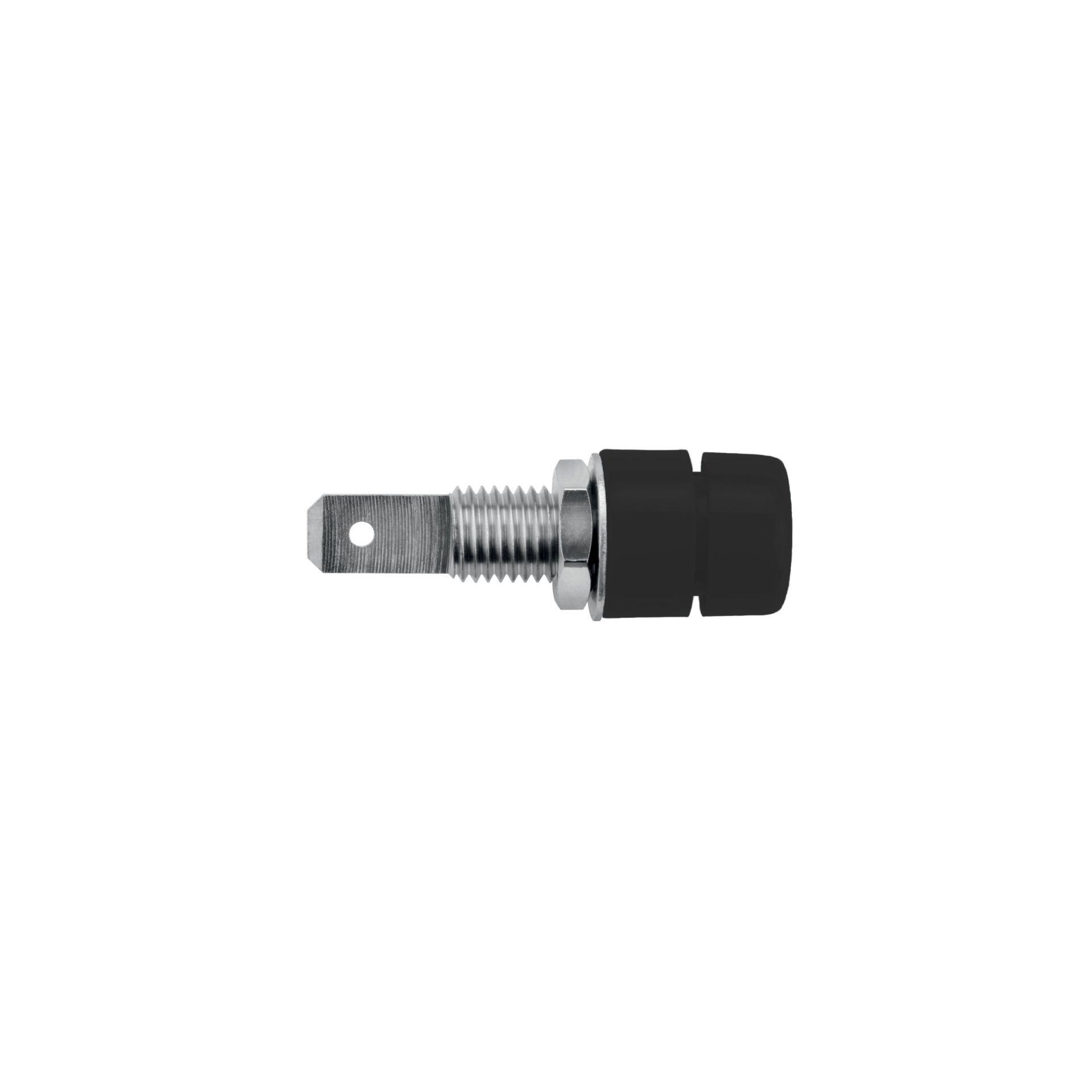 Giunto ø 4 mm con connessione a saldare fino a 2,5 mm2, nero