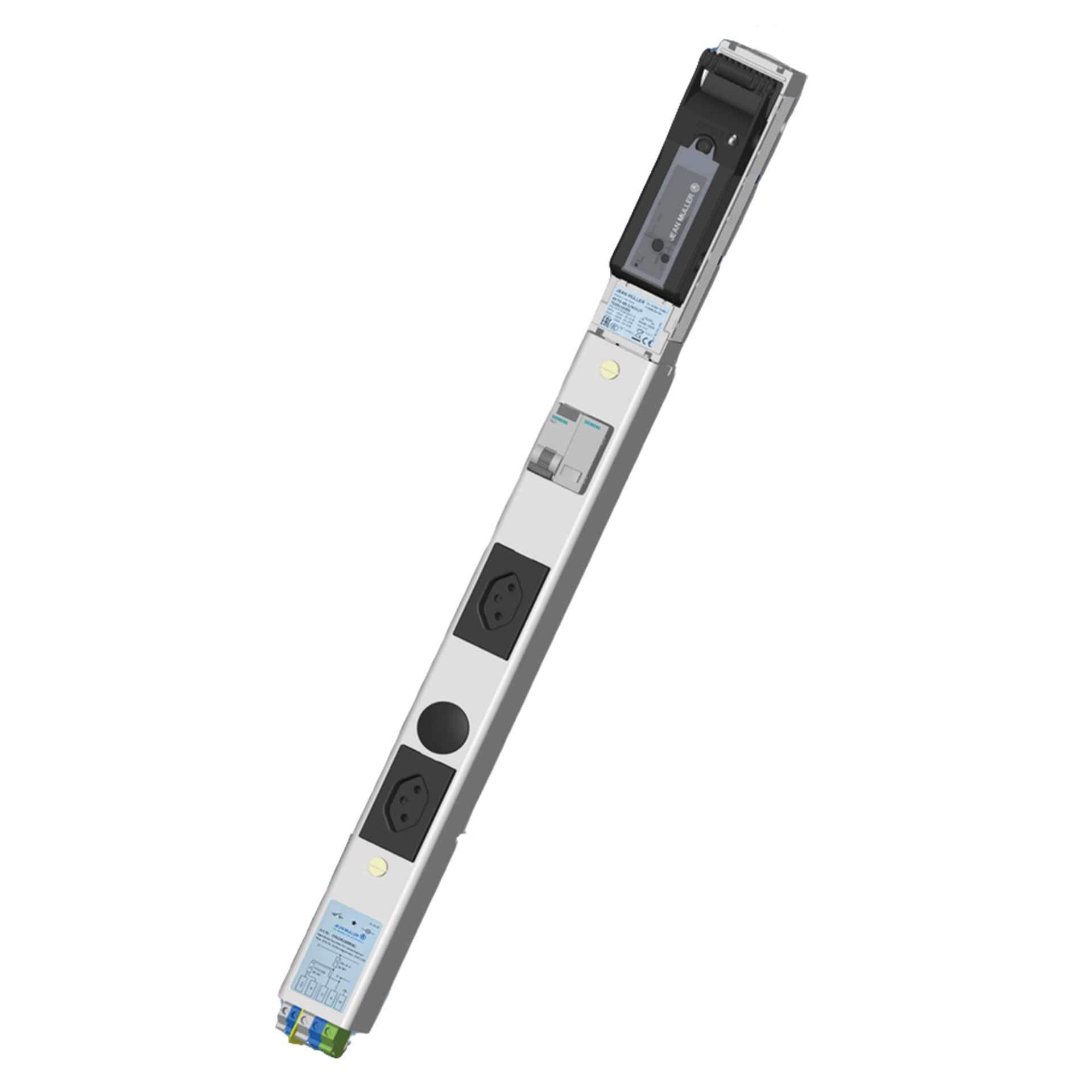 Unità di consumo propria - sezionatore con fusibile NH. Gr.00, 1P, 185mm, Max.25A, con 2x T13 & FI/LS m. cl.