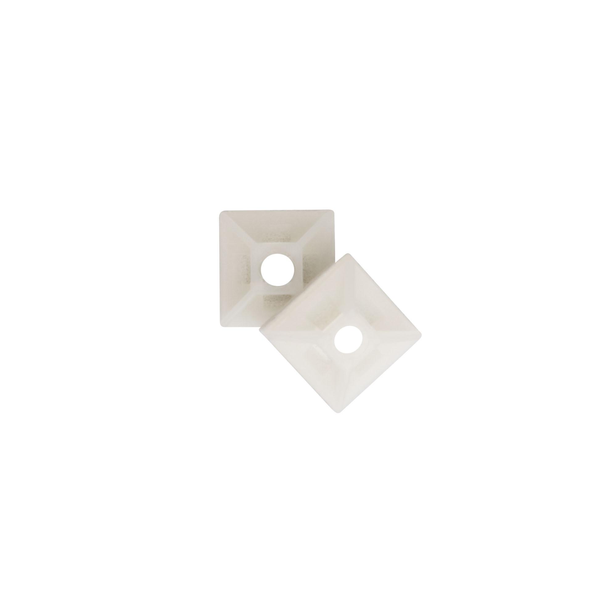 Base adesiva standard, naturale, 12,7 x 12,7 mm Base adesiva standard, naturale, 12,7 x 12,7 mm
