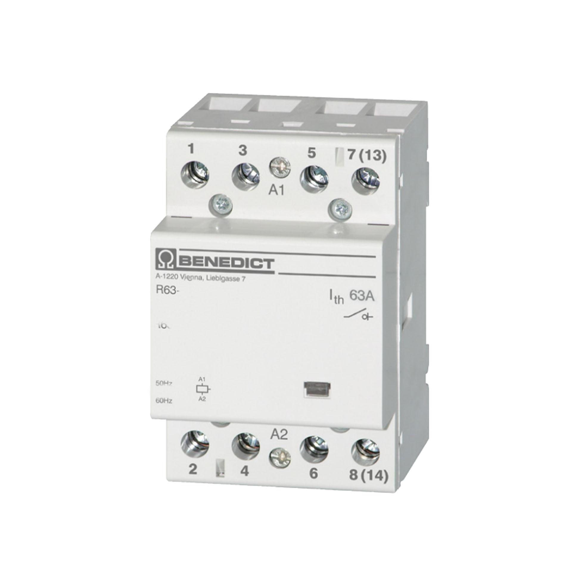 Installationsschütz 4-polig, 4Ö, 63A AC1, R63-04 230V AC