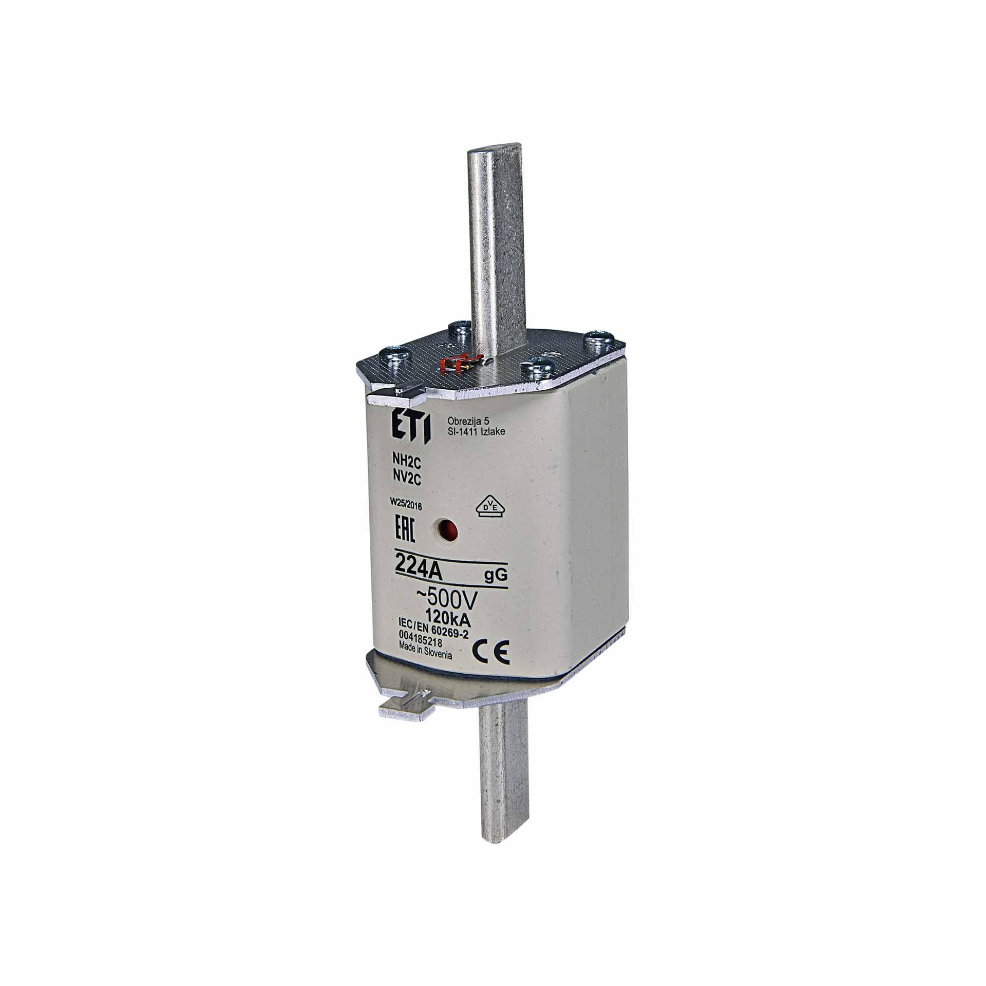 NH-Sicherung Gr.2  224A, Charakteristik gL-gG 500V