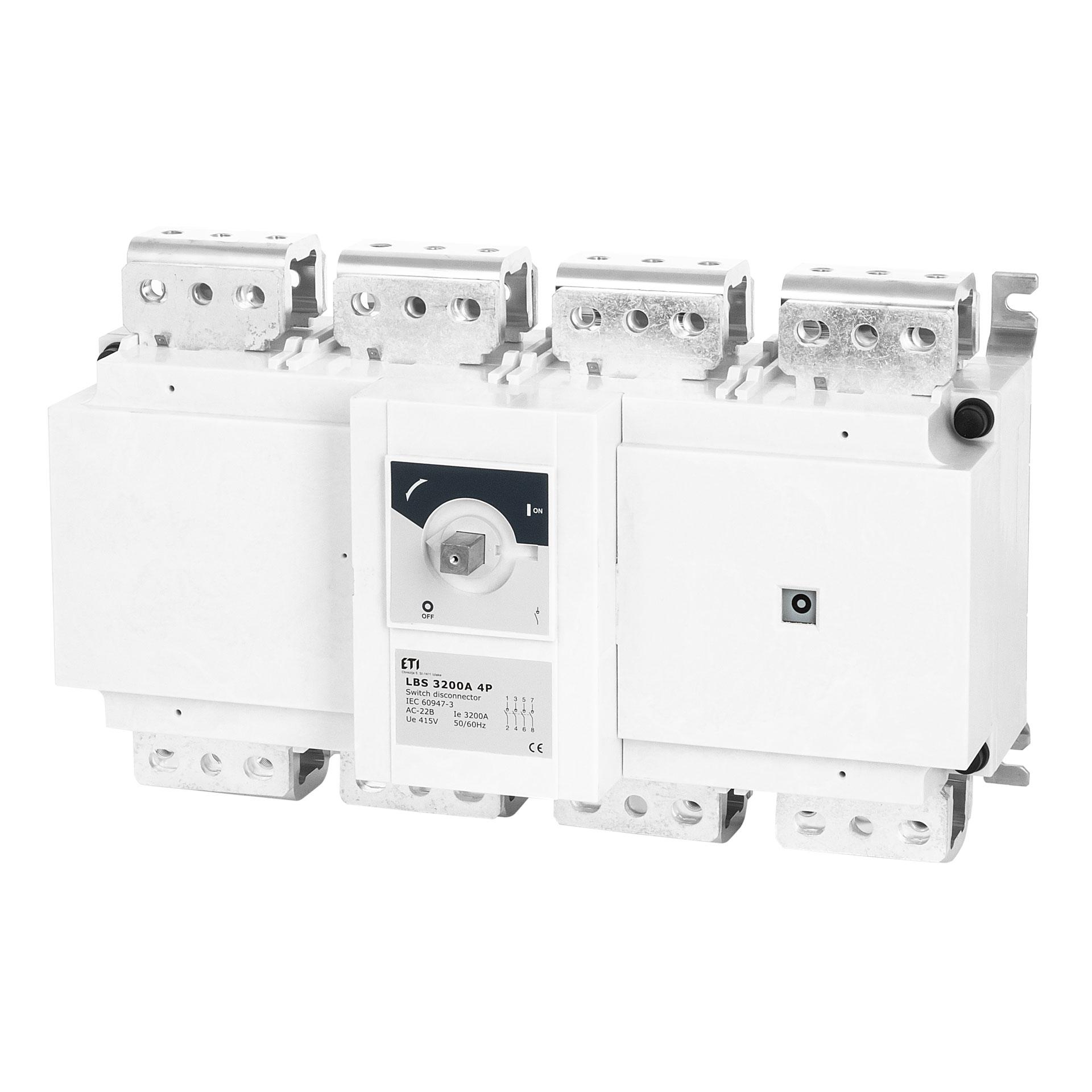 Lasttrennschalter LBS 3200A 4P ohne Schalthebel