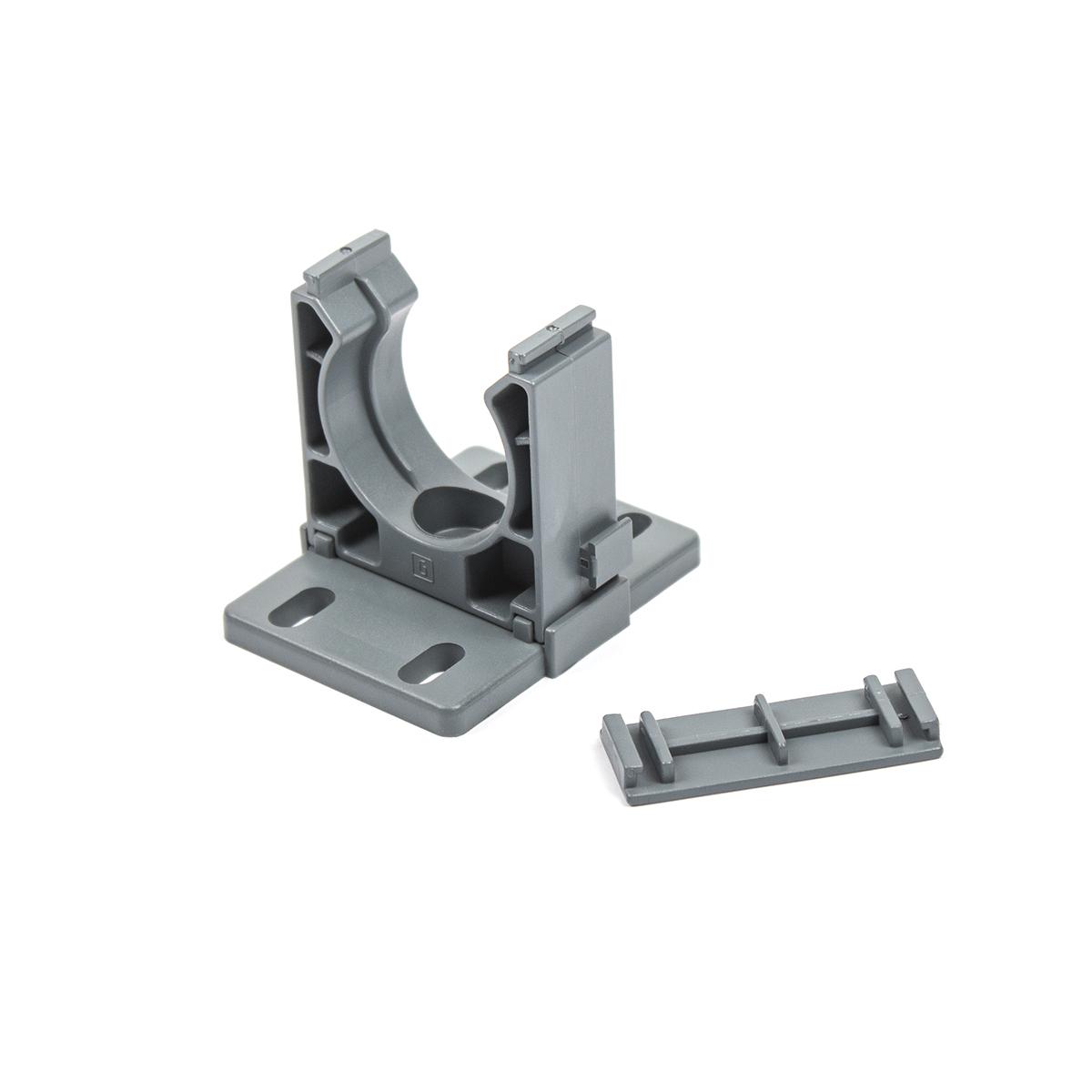 Supporto per guaina corrugata, PG9, grigio, senza alogeni Supporto per guaina corrugata, PG9, grigio, senza alogeni