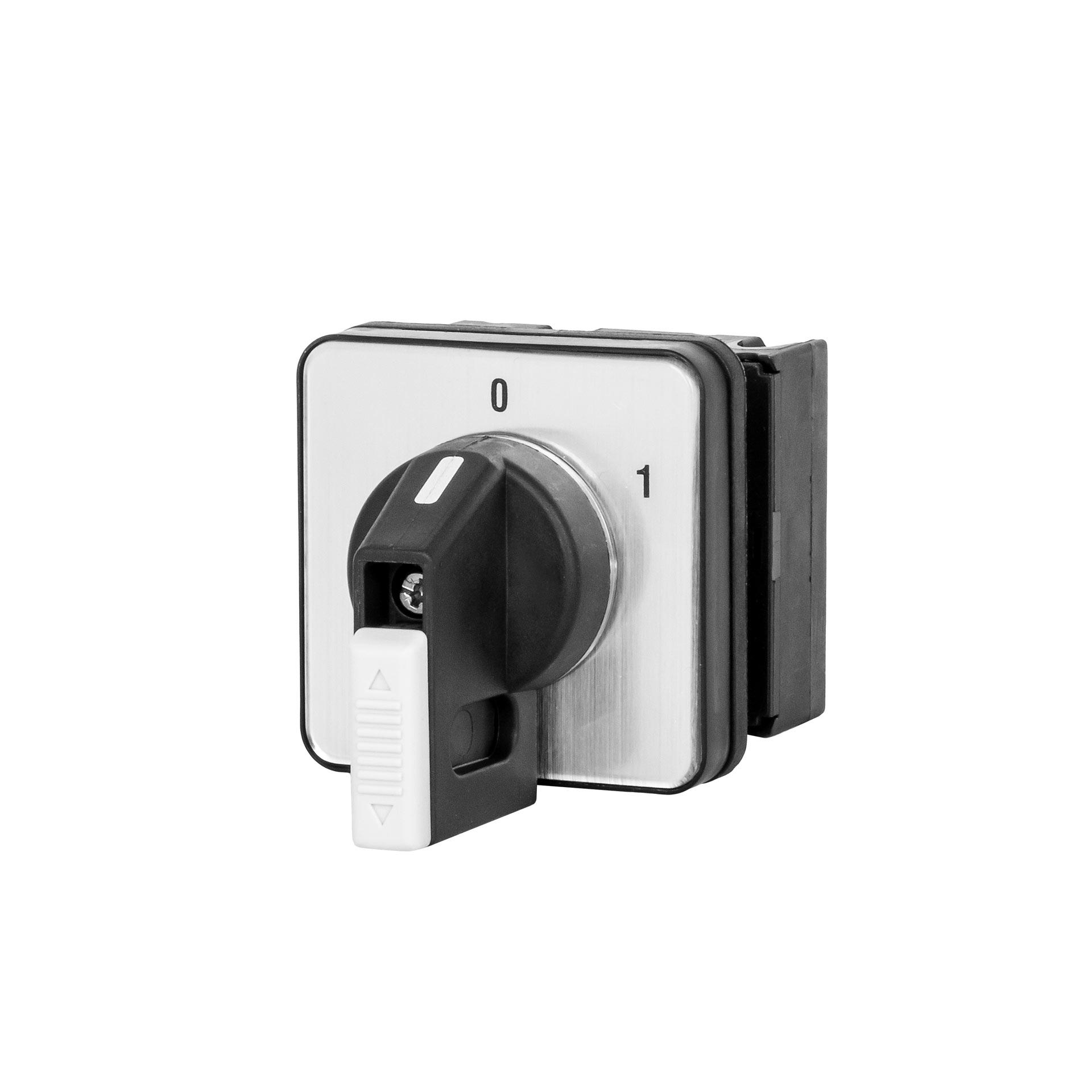 Interrupteur de commande / commutateur, 0-1 2P 20A, pour montage sur porte, verrouillable Interrupteur de commande / commutateur, 0-1 2P 20A, pour montage sur porte, verrouillable