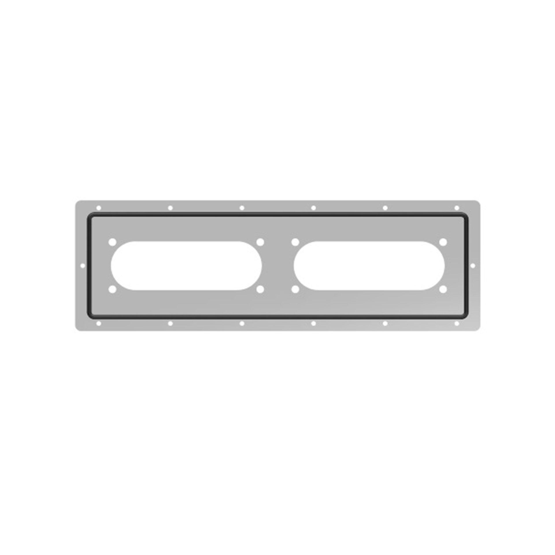 Cable entry FL21 with oval cut-out WxH 485x125mm, outer dimensions WxH 532x172mm