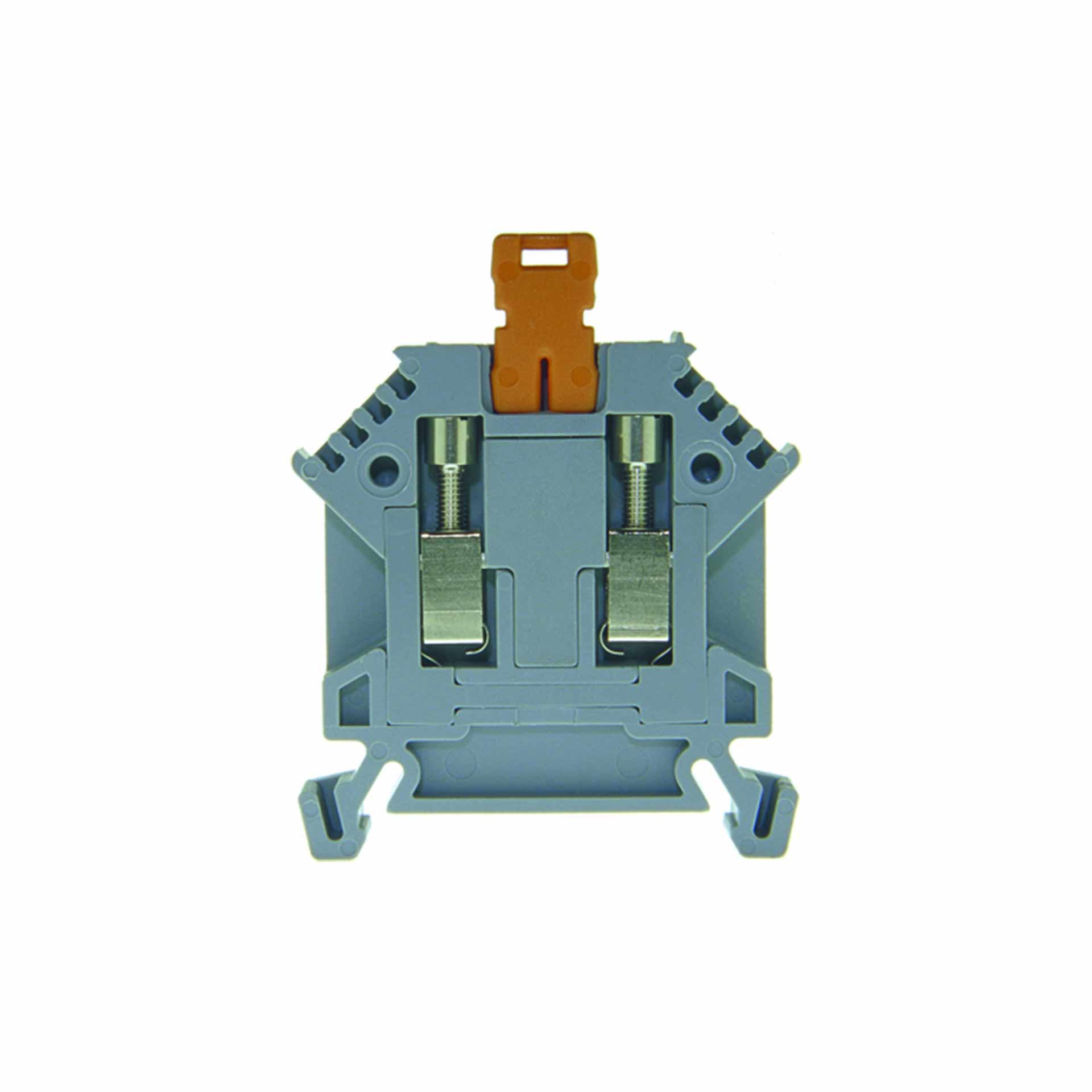 Trennklemme DIN35 2.5mm², 2-Leiter, grau mit Stecker
