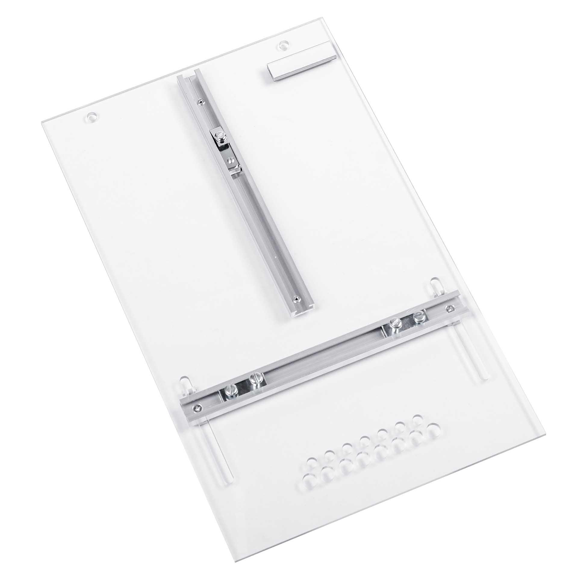 Plaque de comptage EBM transparent, rond, Norm, 250x400mm, PET-G, sans halogène Plaque de comptage EBM transparent, rond, Norm, 250x400mm, PET-G, sans halogène