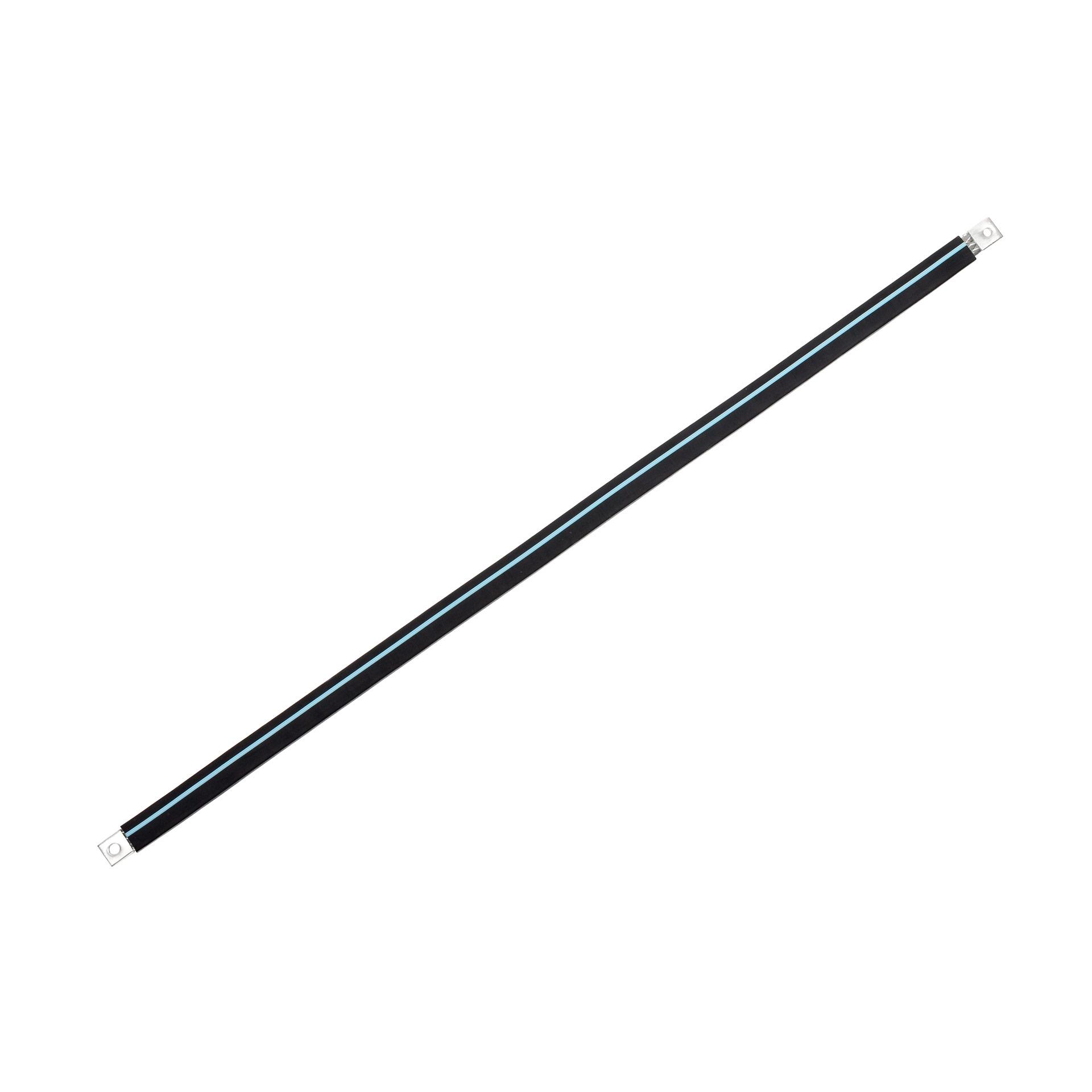 Isolierte Anschlusslasche aus Kupfergeflecht verzinnt "L:930mm" 85mm², 315A, M8 & M10, Halogenfrei