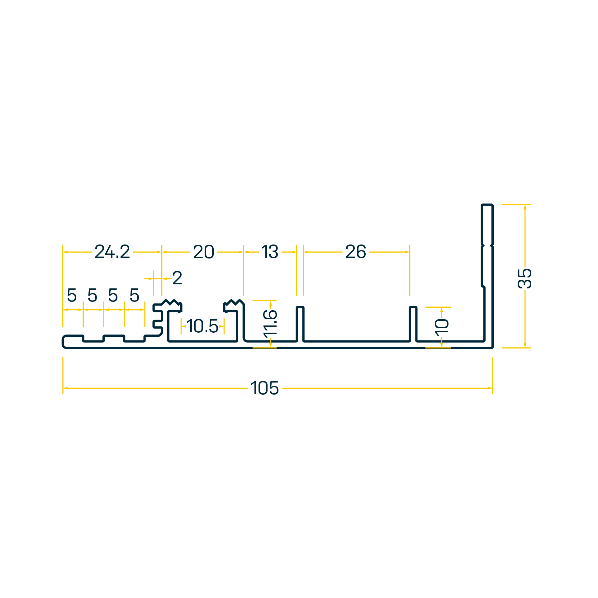 GA2027 Seitenprofil SP.105 GA2027 Seitenprofil SP.105
