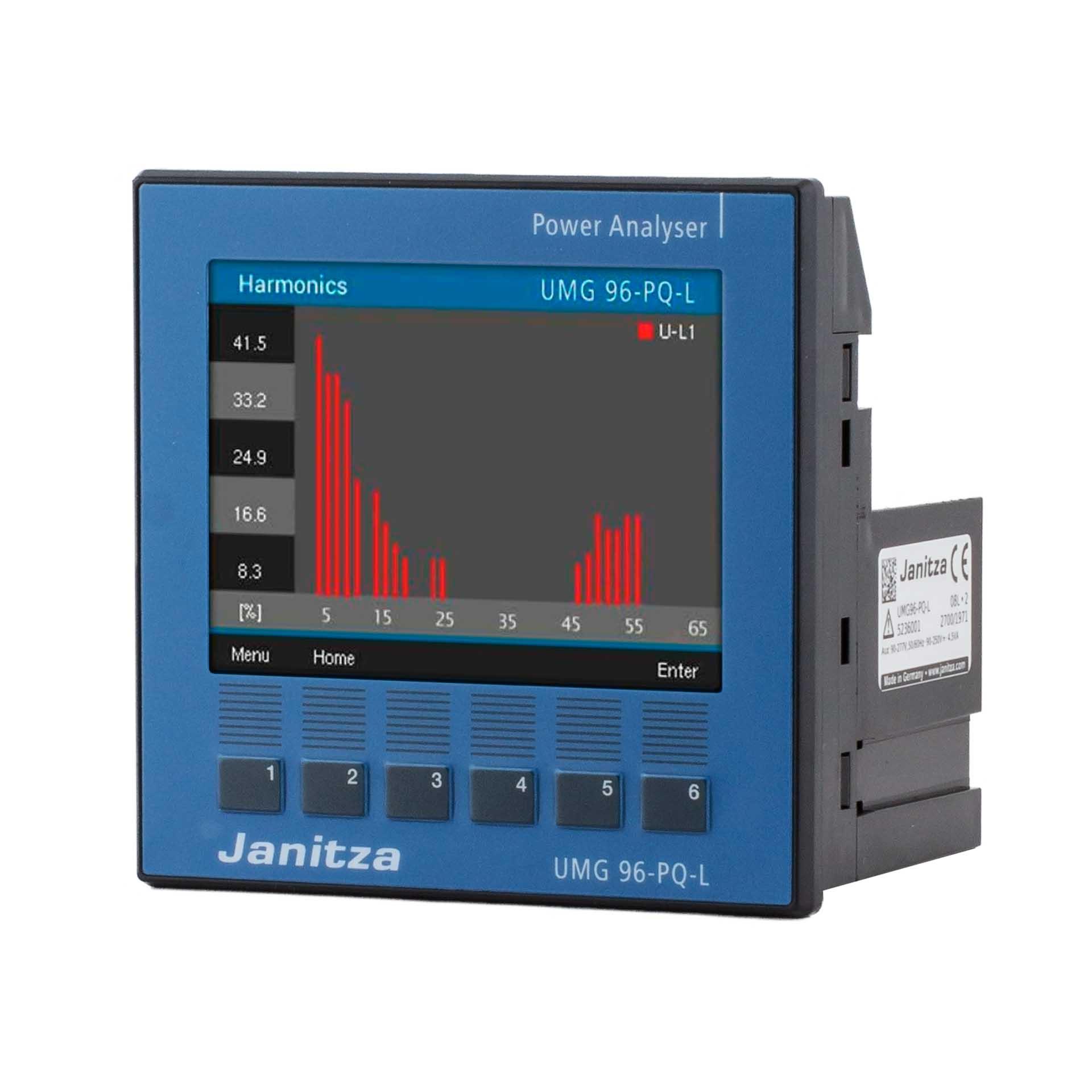 Analizzatore di rete modulare espandibile Janitza UMG 96-PQ-L - 24V