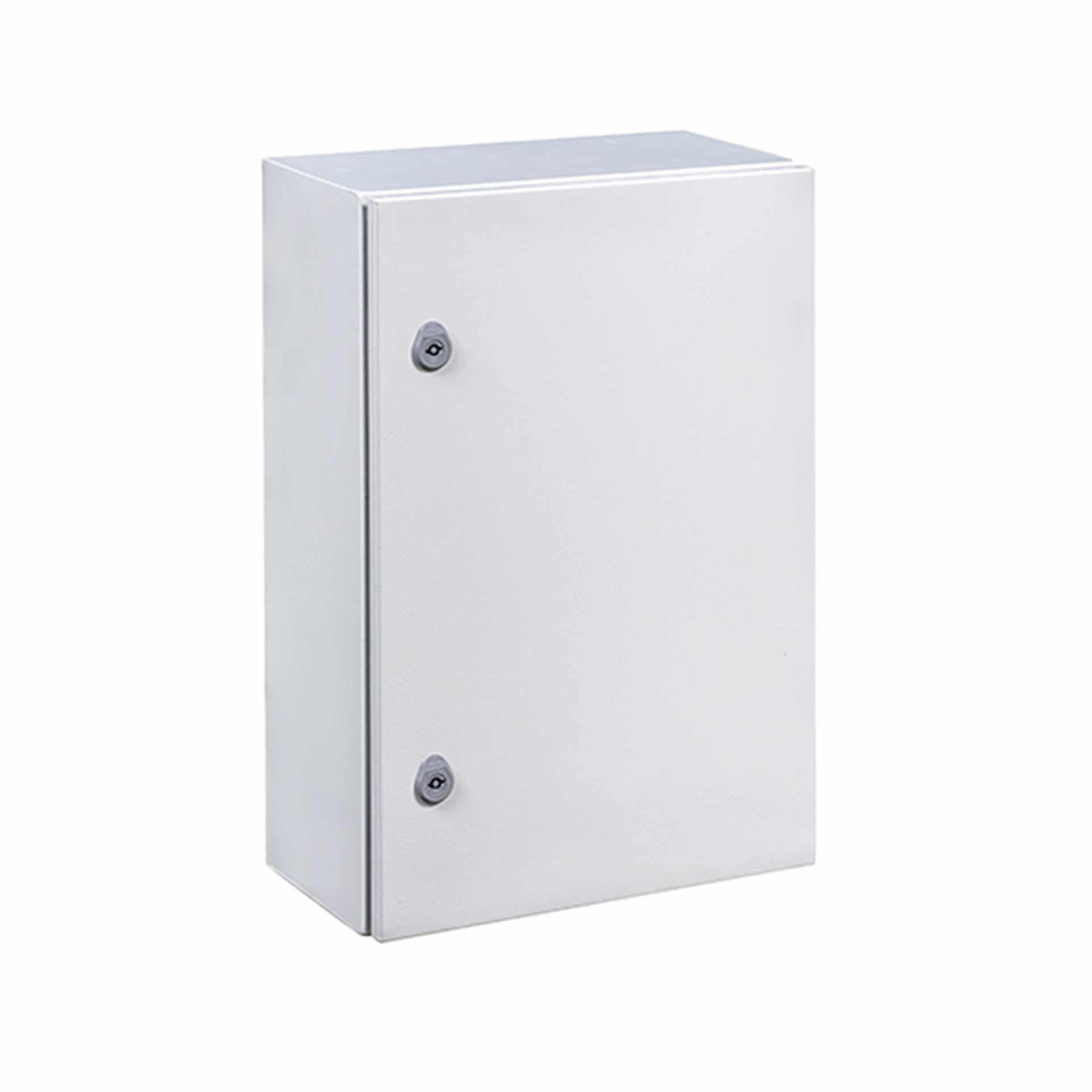Coffret mural IP66, RAL 7035, LxHxP 400x800x300mm, sans plaque de montage