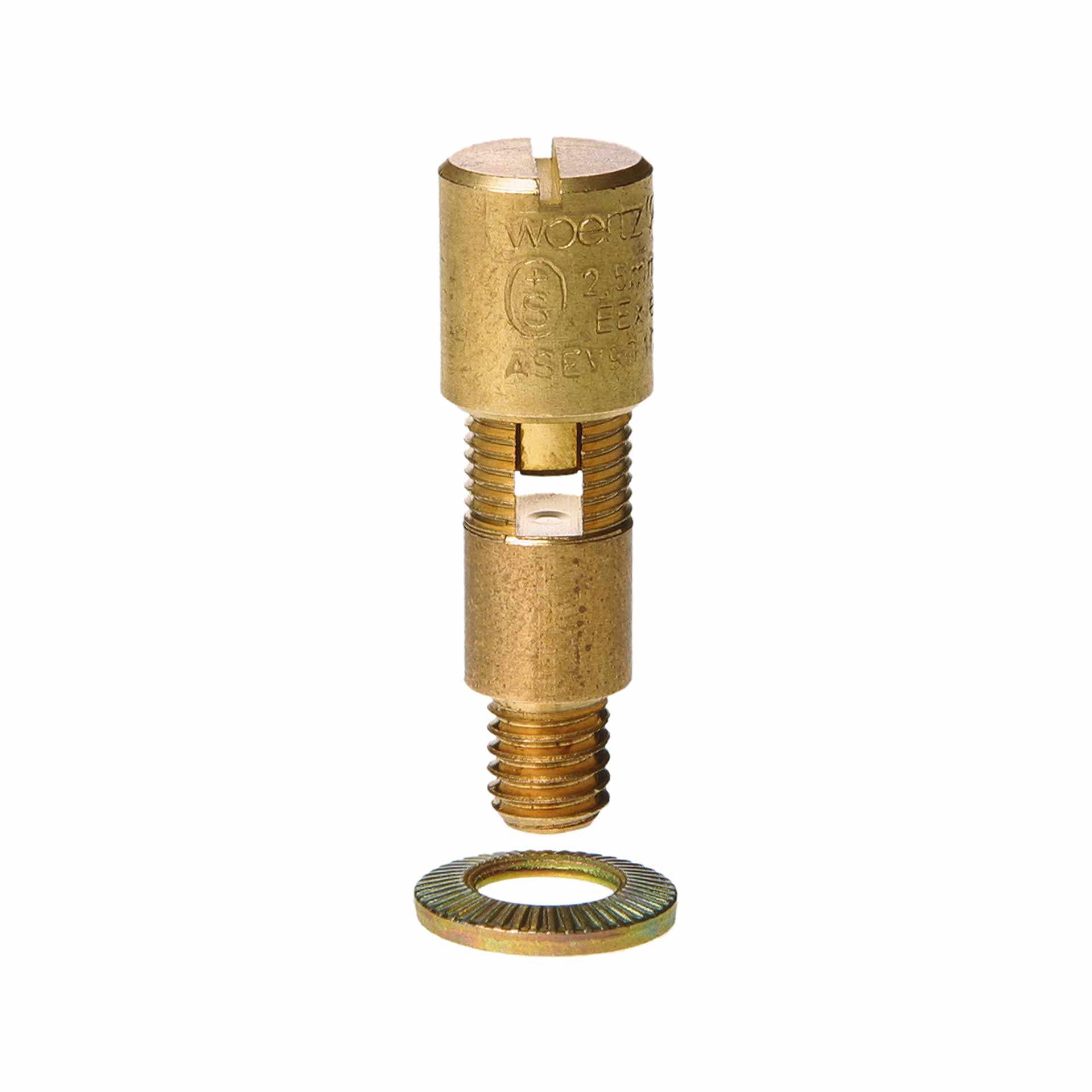 Terminale del conduttore di protezione nudo, 2,5 mm² M6x7 mm Terminale del conduttore di protezione nudo, 2,5 mm² M6x7 mm