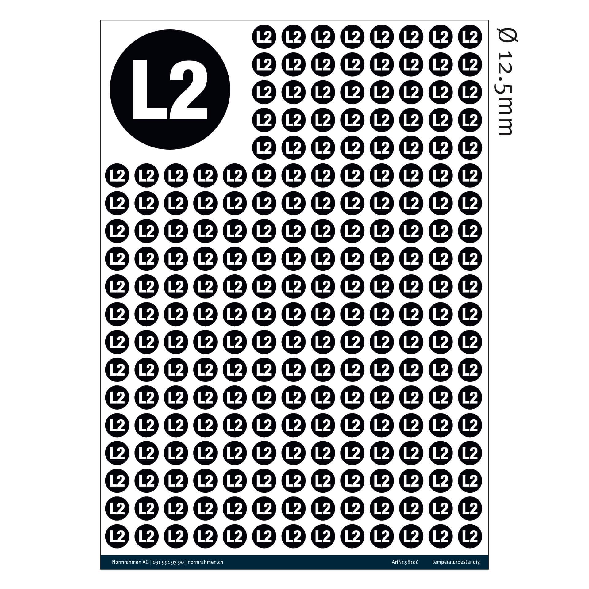 Outer conductor L2 Ø 12.5mm,PU 247 pcs. A4 sheet
