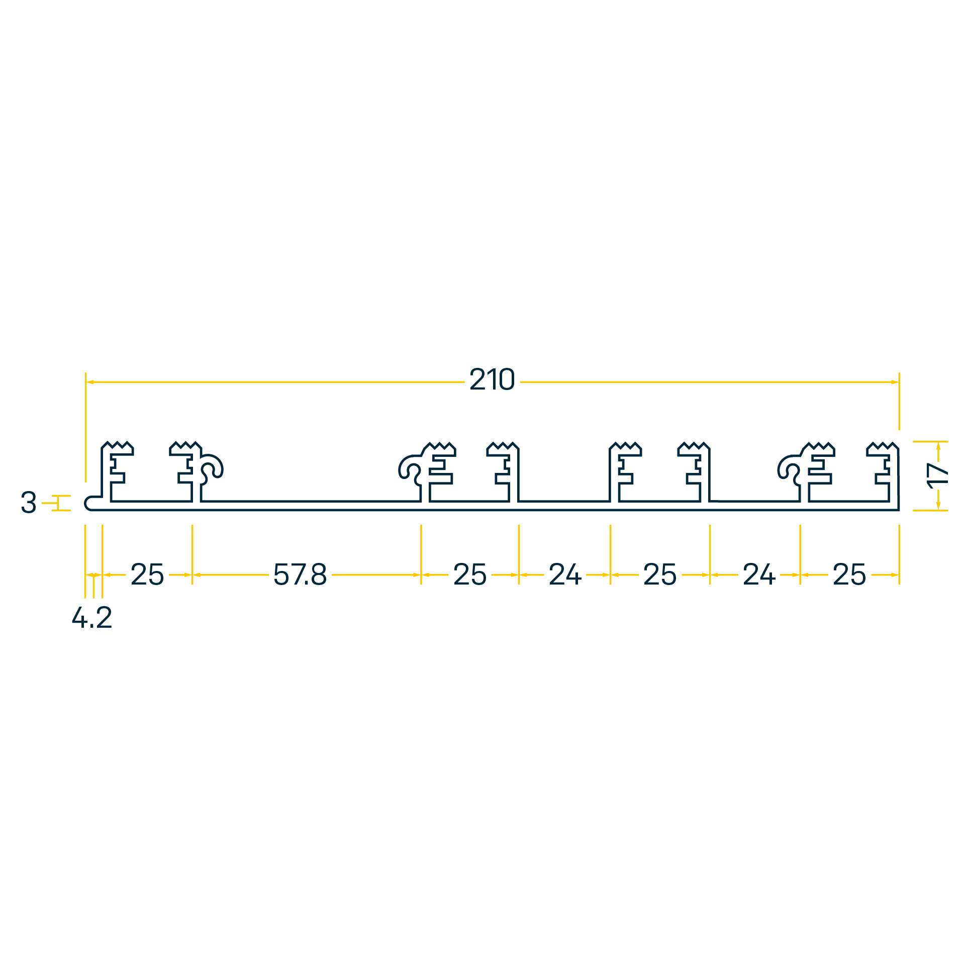 SP 210 profilo laterale