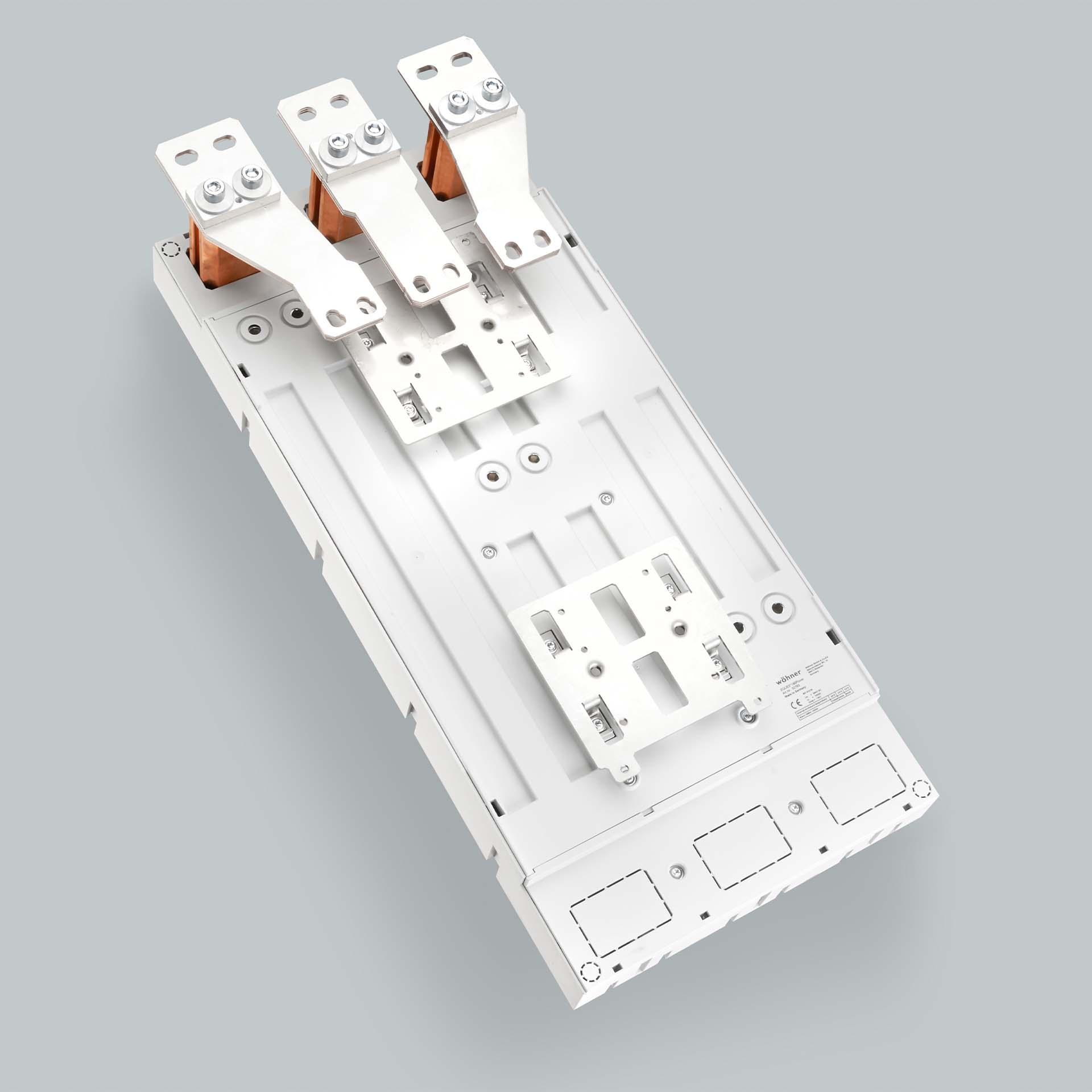 3P busbar adapter 1250A, top connection, terminal contact, 300x652mm