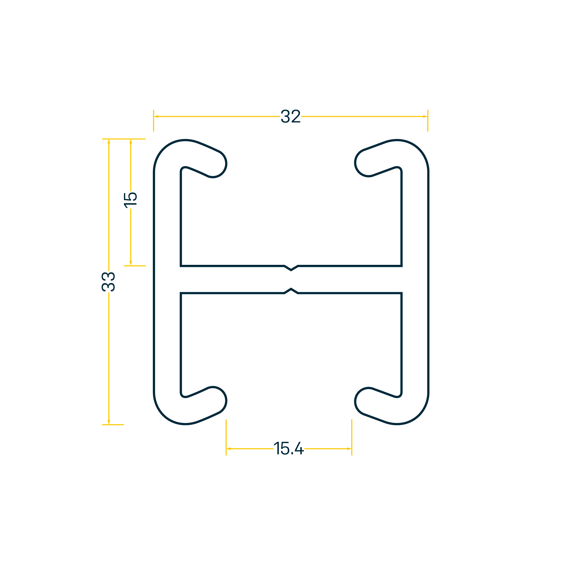 DBS 32.0 Double rail de fixation DBS 32.0 Double rail de fixation