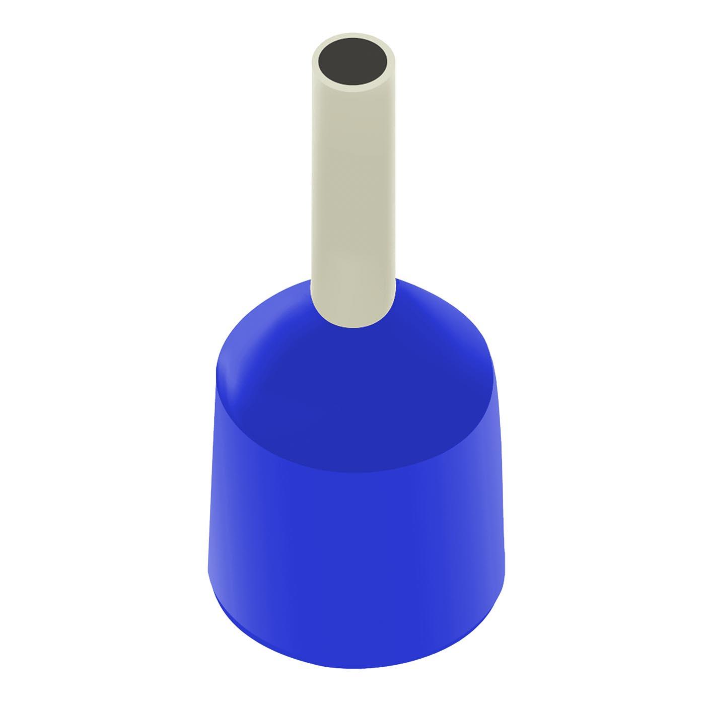 Capicorda per cavi a prova di cortocircuito (DIN e WE) blu / 2,5 mm² / 12 mm