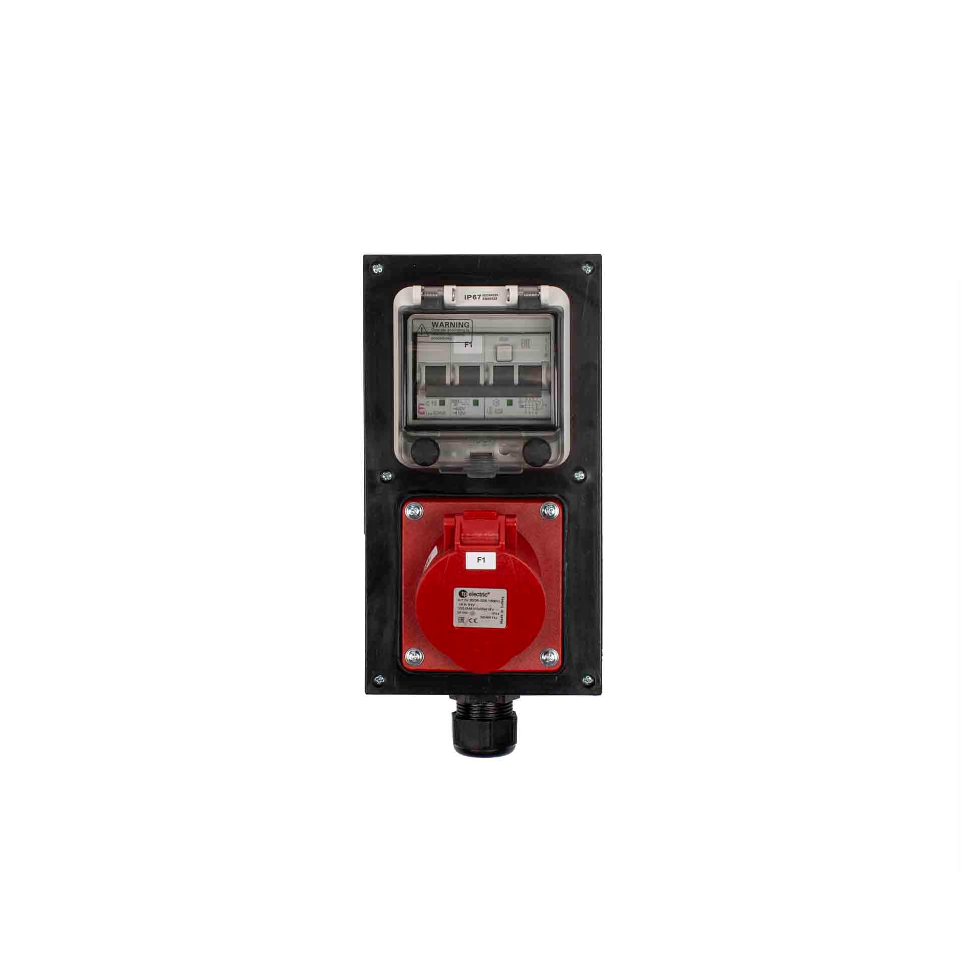 Distributore di corrente da cantiere in gomma dura 130BS-01 40A PRO