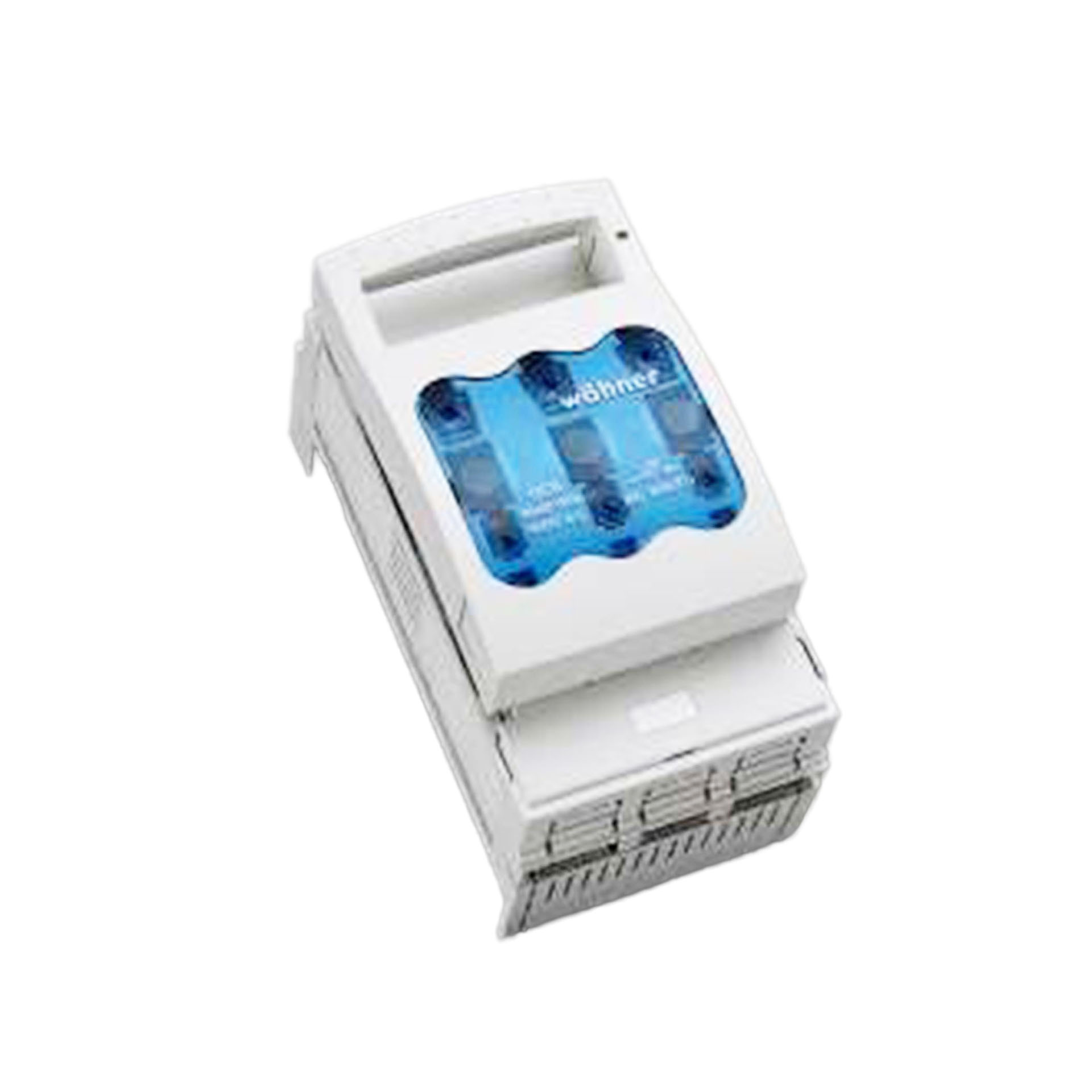 NH fuse switch-disconnector size 00, 3P, 60mm, M8, max. 160A, top or bottom connection NH fuse switch-disconnector size 00, 3P, 60mm, M8, max. 160A, top or bottom connection
