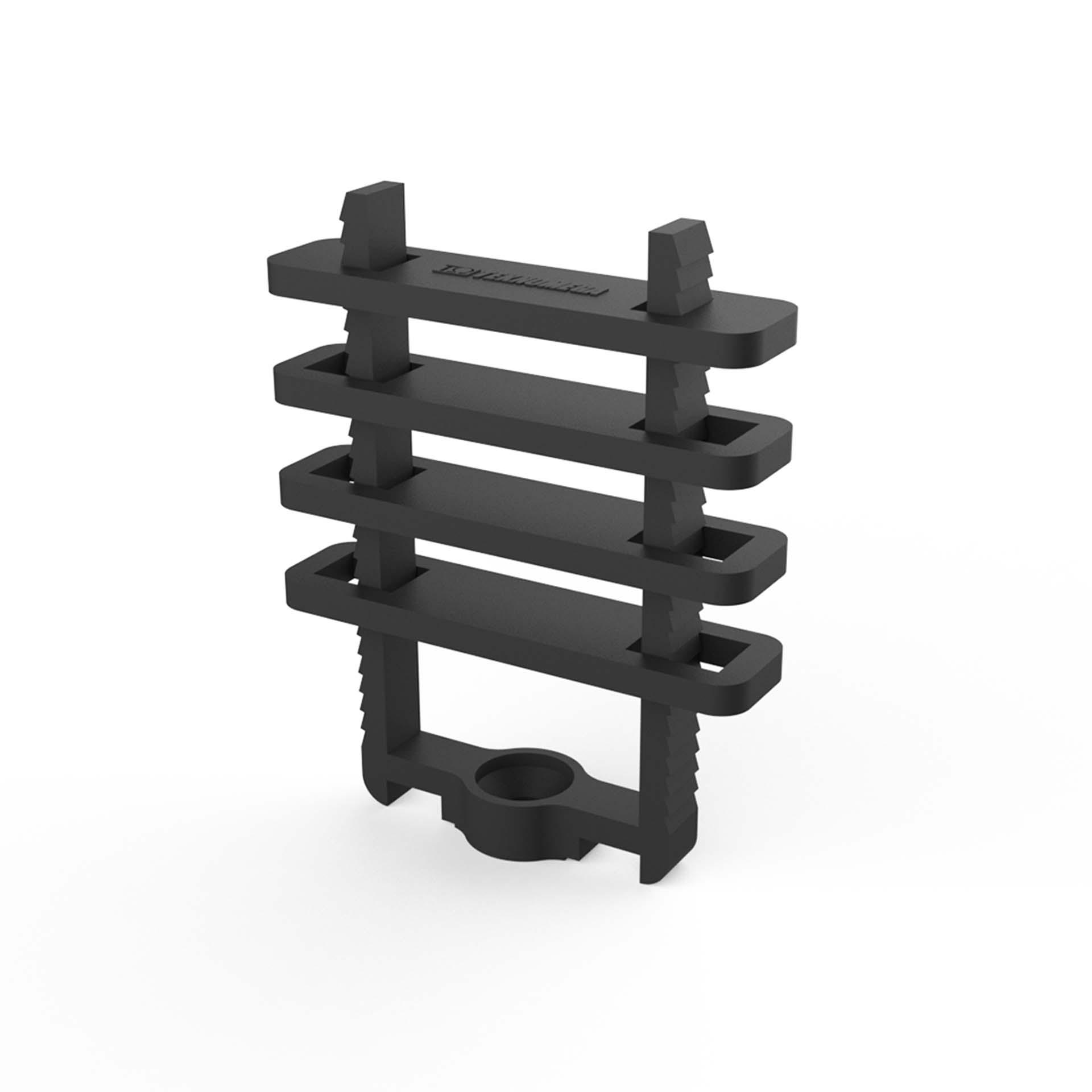 Vertical bracket for flexible slats Flat copper rods up to 10x32x1mm Vertical bracket for flexible slats Flat copper rods up to 10x32x1mm