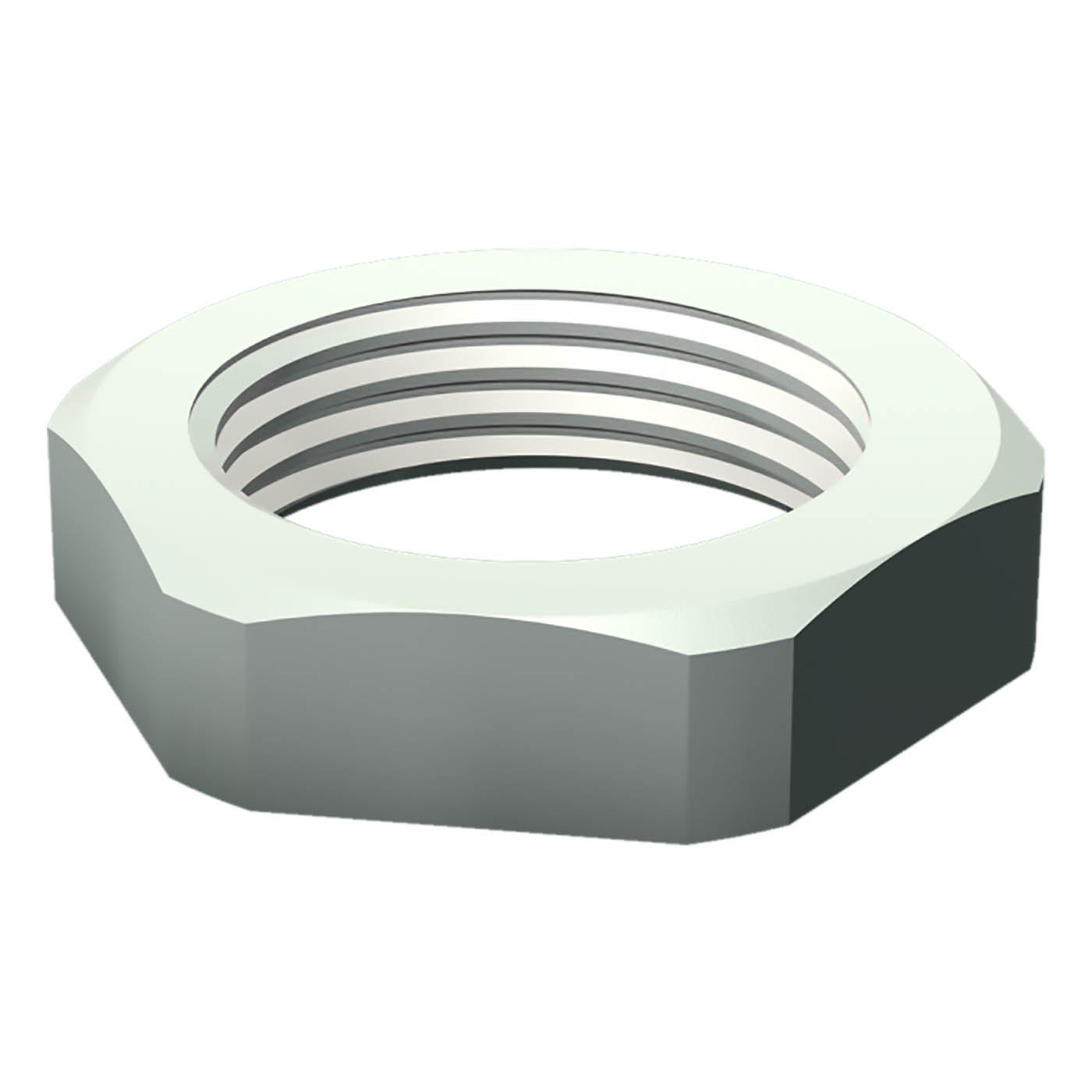 Dado senza collare M32 x 1,5, poliammide 6,6, 30% GF, grigio chiaro RAL 7035 Dado senza collare M32 x 1,5, poliammide 6,6, 30% GF, grigio chiaro RAL 7035