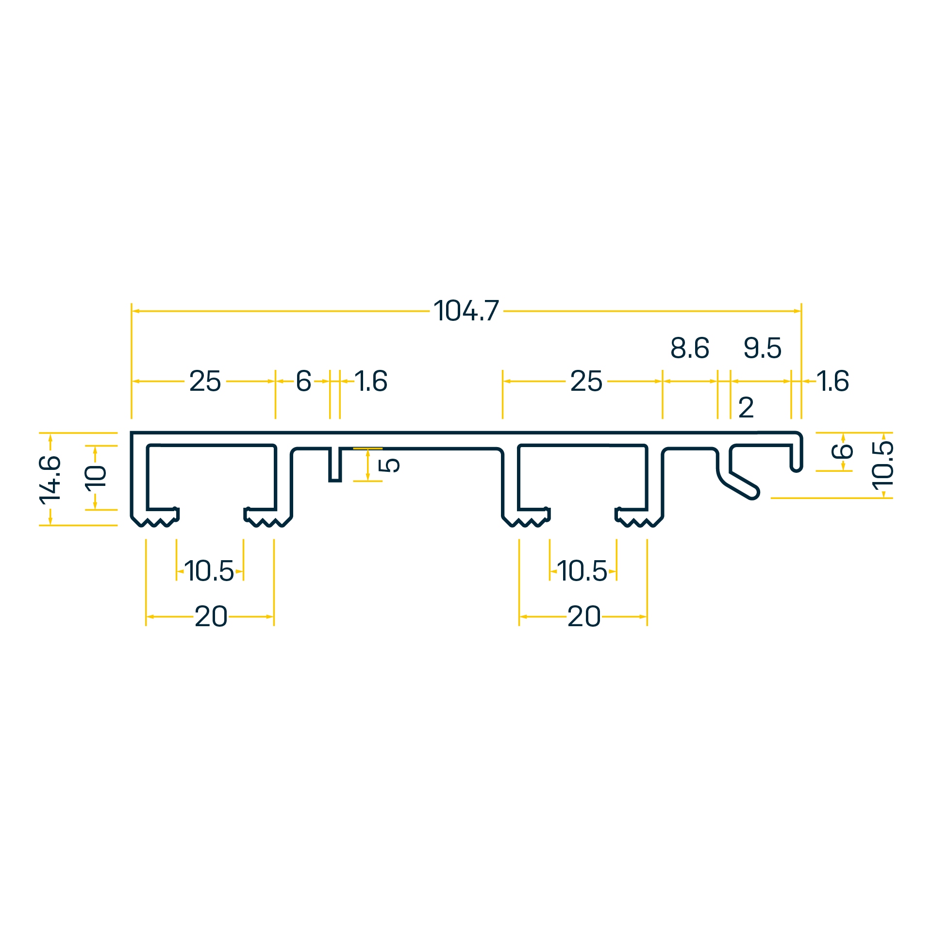 GA289 Seitenprofil SP.104.7 GA289 Seitenprofil SP.104.7