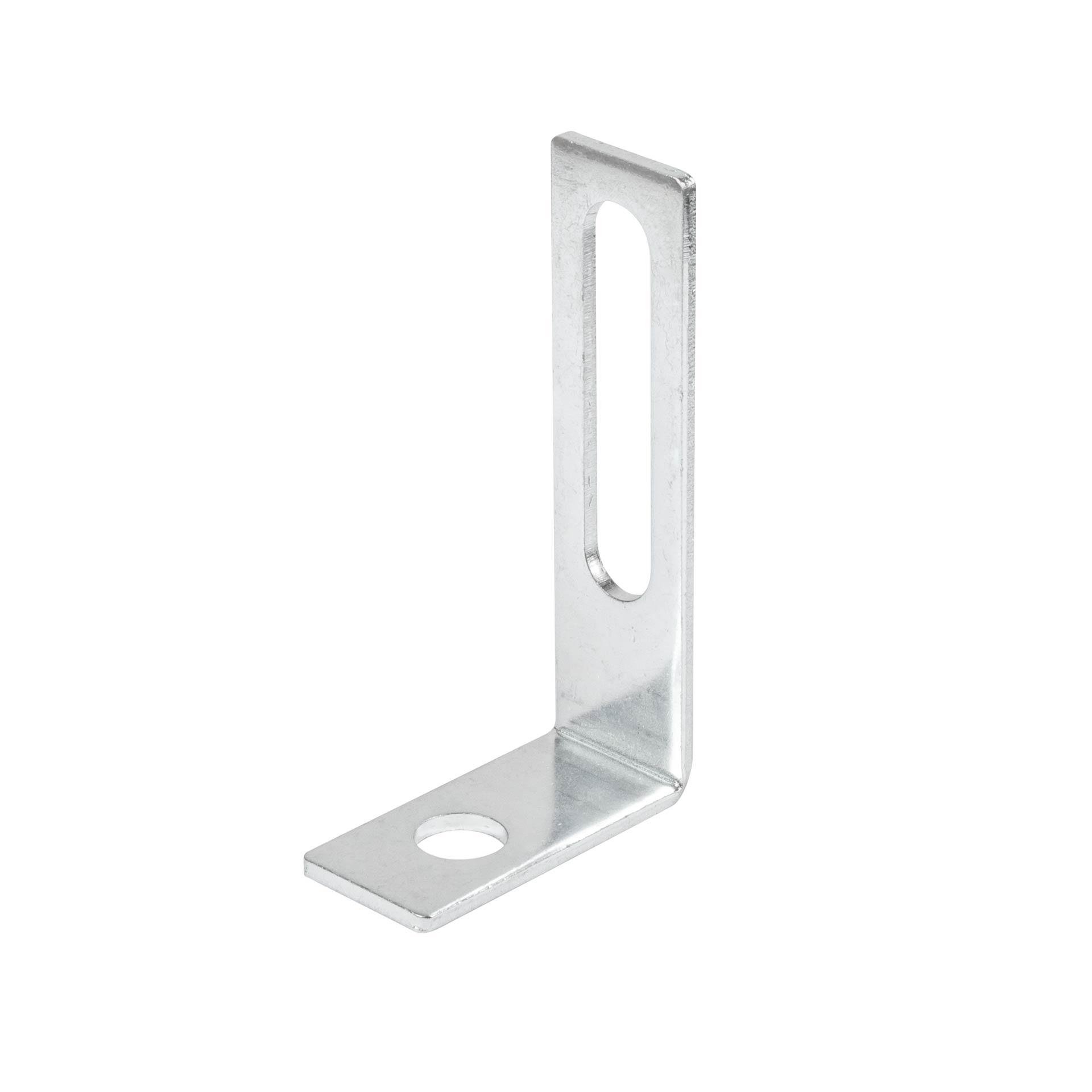 Etrier de fixation murale en acier, Ø 12.5mm trou oblong (60mm) / Ø 13mm, 95x25x55mm Etrier de fixation murale en acier, Ø 12.5mm trou oblong (60mm) / Ø 13mm, 95x25x55mm