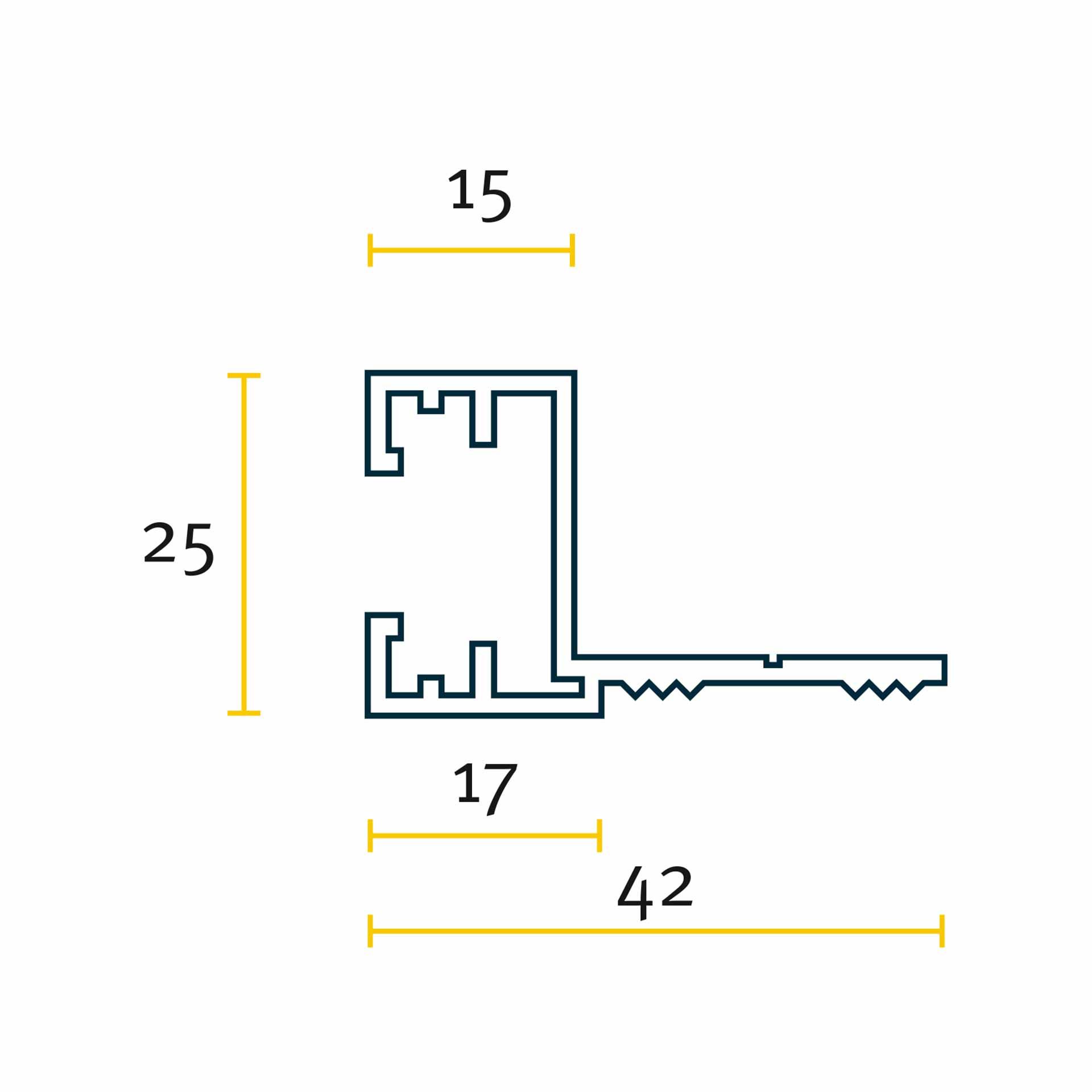 Profil supplémentaire DIN SP 25.6