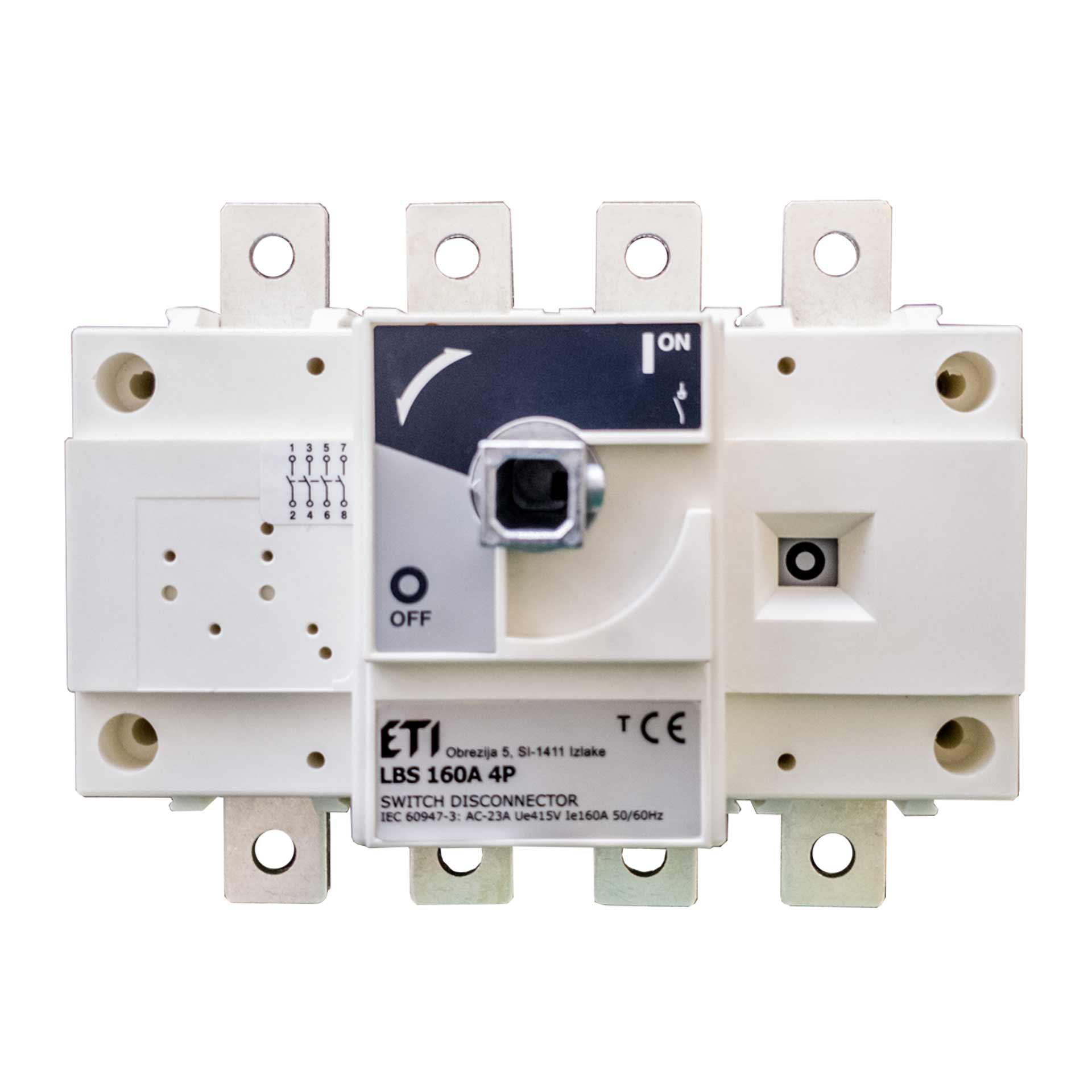 Switch-disconnector LBSCD 200A 4P without switch lever