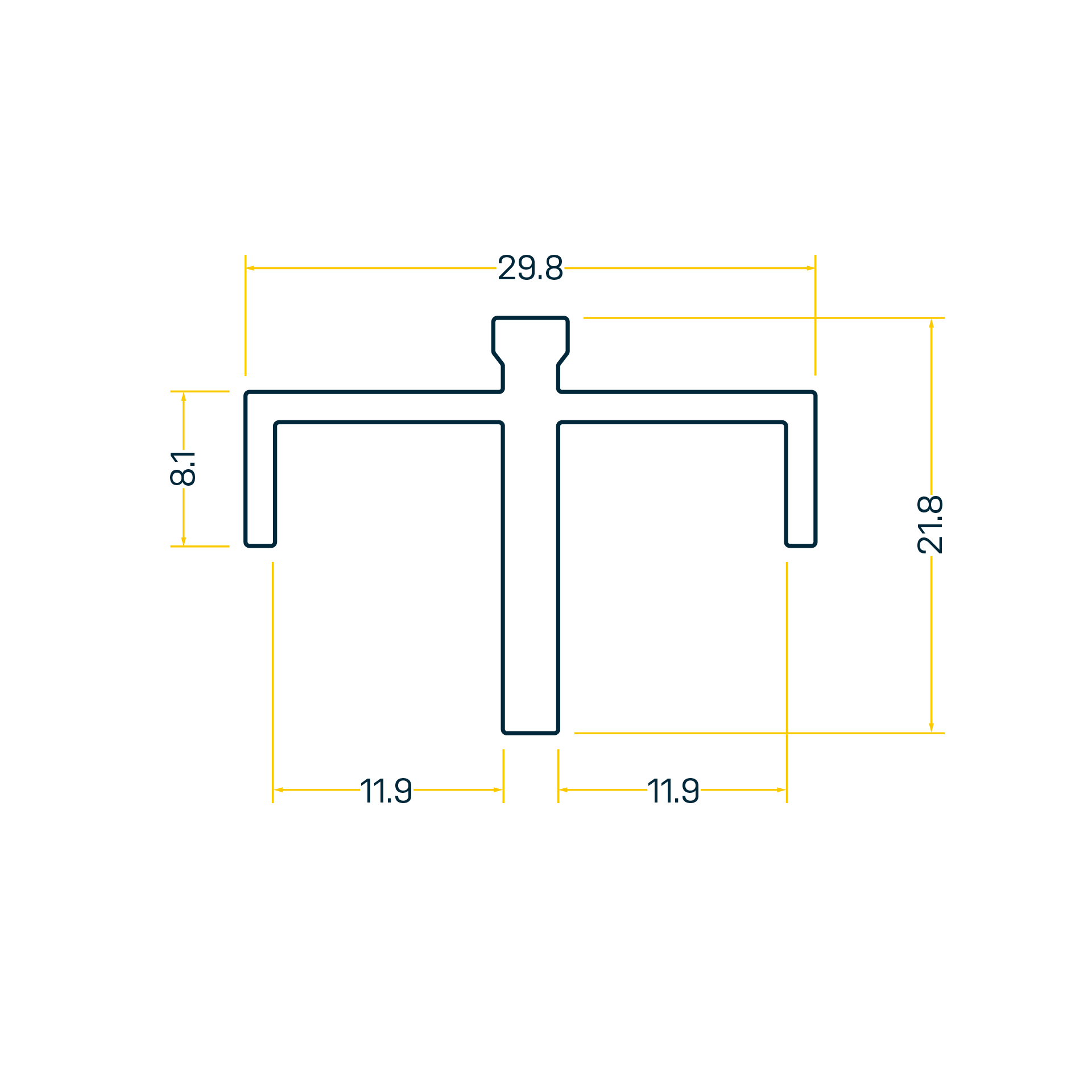 TS 22.0 Rail de séparation