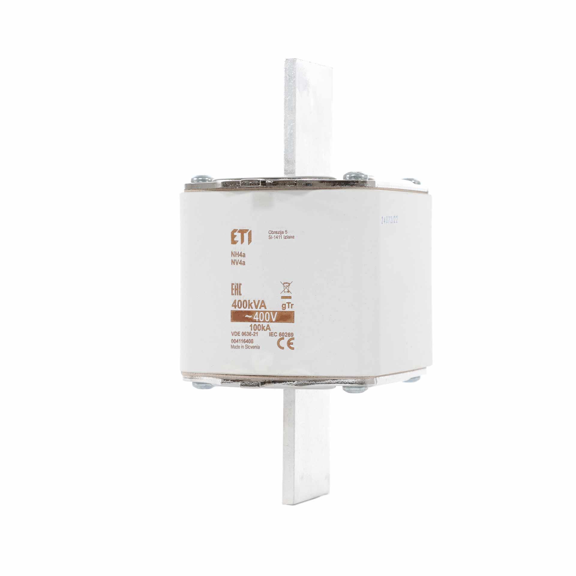 Fusibile NH da 4A, 577A per la protezione di trasformatori da 400kVA, gTr