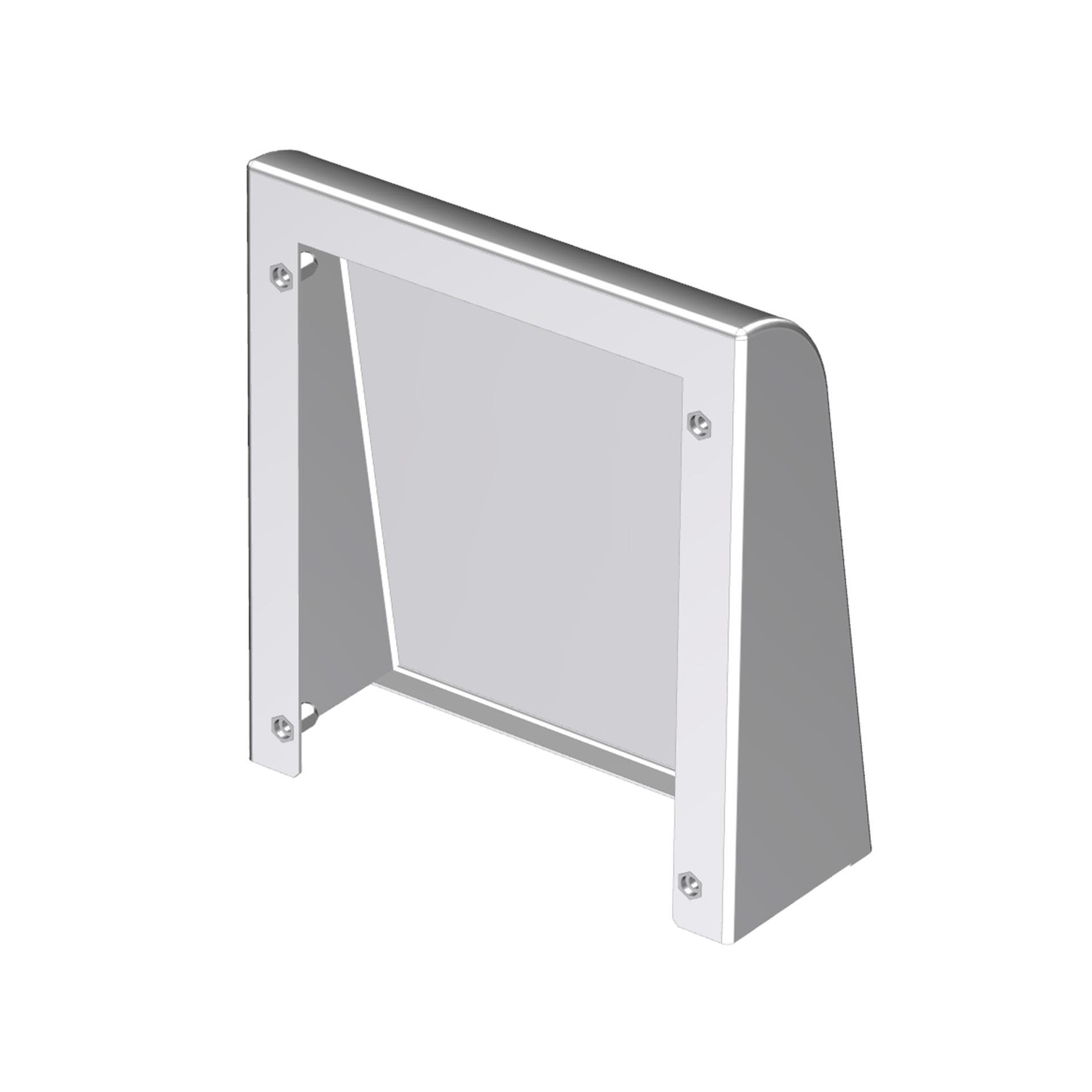 Abdeckung IP55 für Gitter mit Filter RF123, Stahlblech lackiert RAL 7035