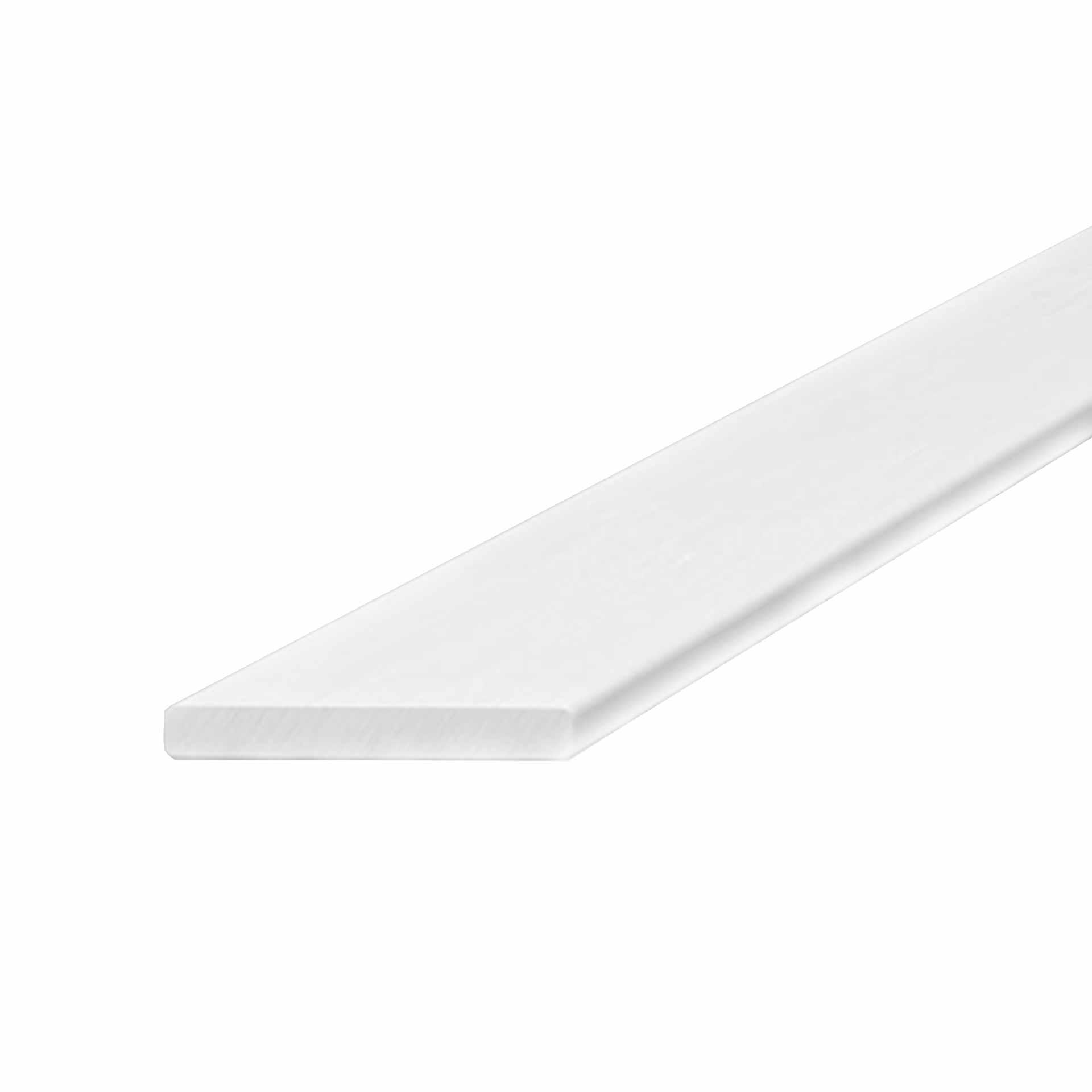 Profilo piatto a bassa tensione isolatore in PRFV 30x10mm, bianco (RAL 9003), senza alogeni, 1000mm Profilo piatto a bassa tensione isolatore in PRFV 30x10mm, bianco (RAL 9003), senza alogeni, 1000mm