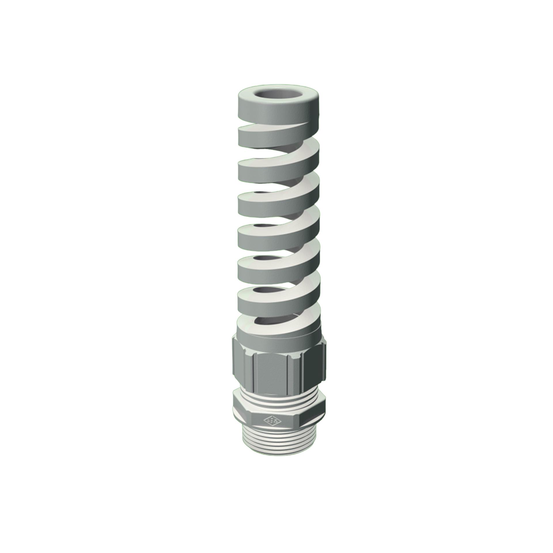 Pressacavo con protezione antipiega M25x1,5, poliammide 6.6, nero RAL 9005