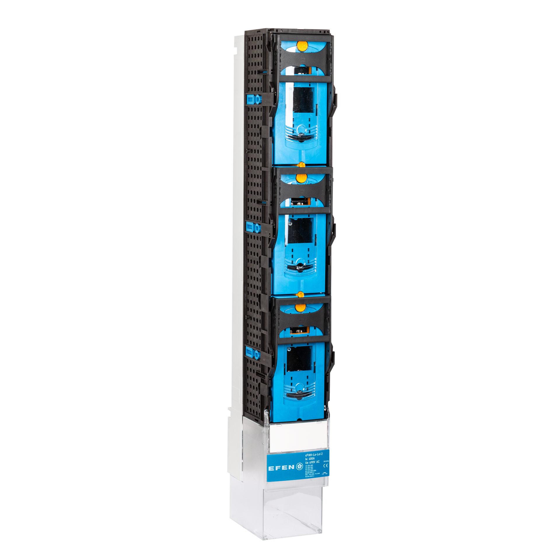 Sezionatori con fusibili NH misura 2, 3P, 185mm, M12, (commutabile a 1 polo) 400A, maniglie retrattili, U6 Sezionatori con fusibili NH misura 2, 3P, 185mm, M12, (commutabile a 1 polo) 400A, maniglie retrattili, U6