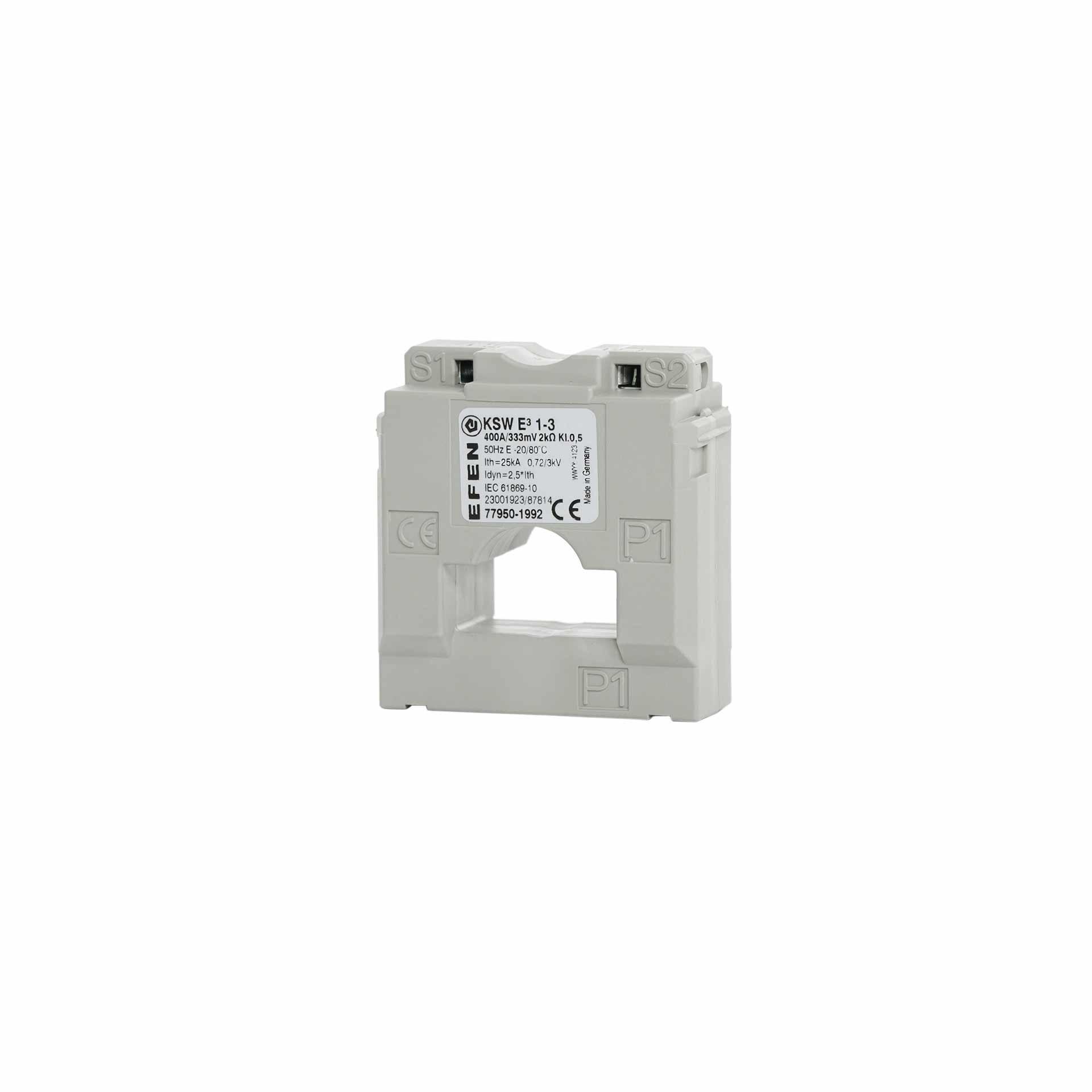 Convertitore di segnale piccolo per sezionatori NH, dimensioni 1-3, 400A/333mV, set di 3 pezzi.