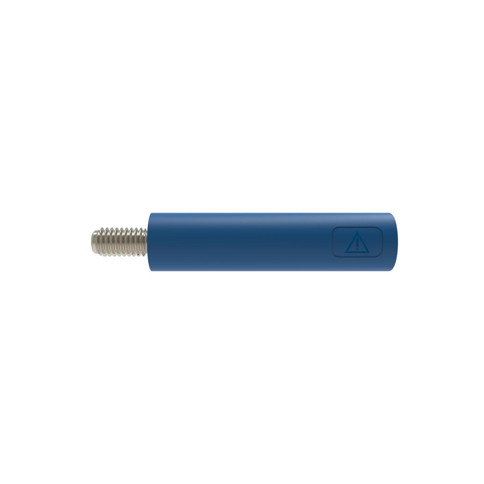Presa incorporata ø 4mmt, M3x6mm, blu