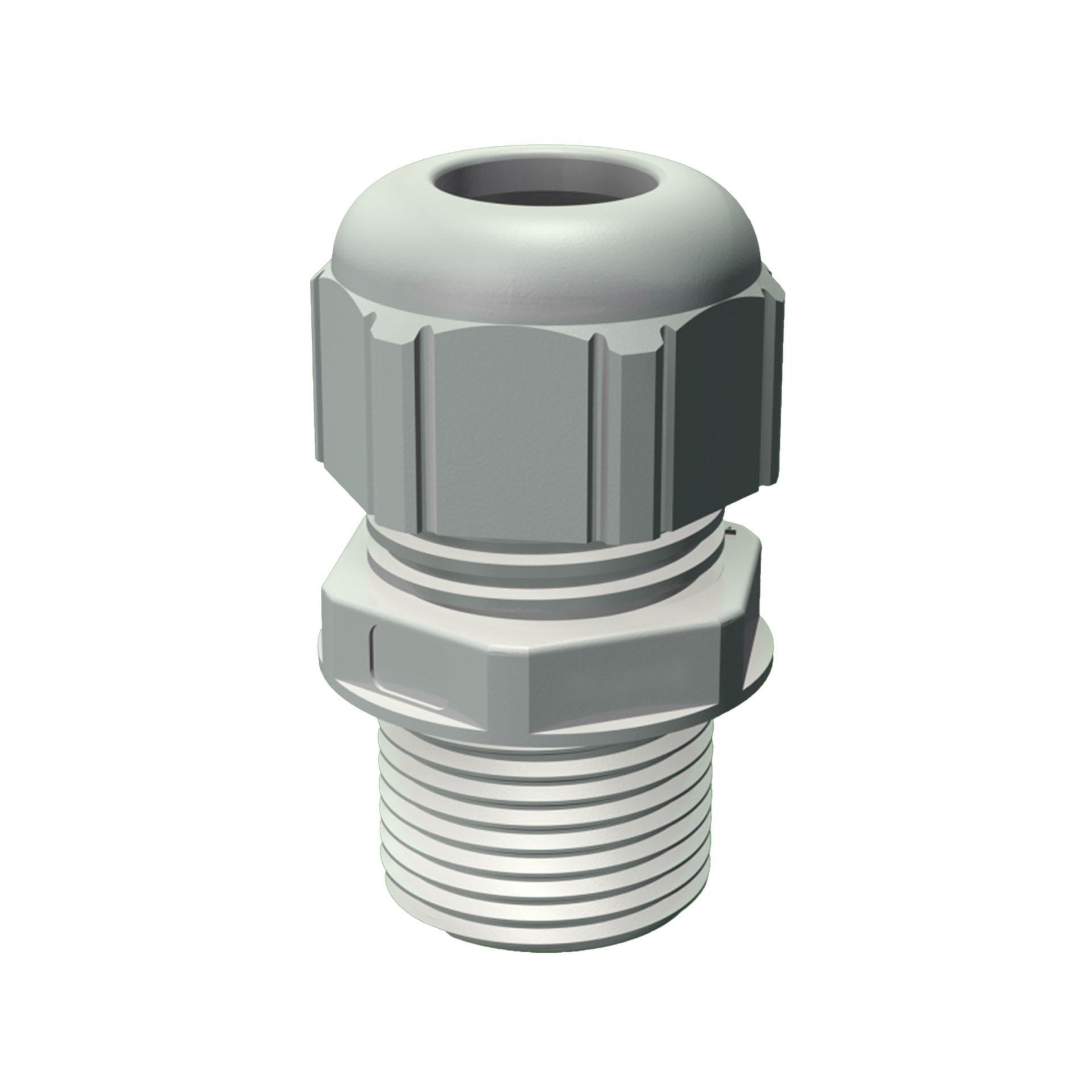 Pressacavo EUROFIX M25 x 1,5 in poliammide 6.6, con filettatura di collegamento lunga, nero RAL 9005 Pressacavo EUROFIX M25 x 1,5 in poliammide 6.6, con filettatura di collegamento lunga, nero RAL 9005