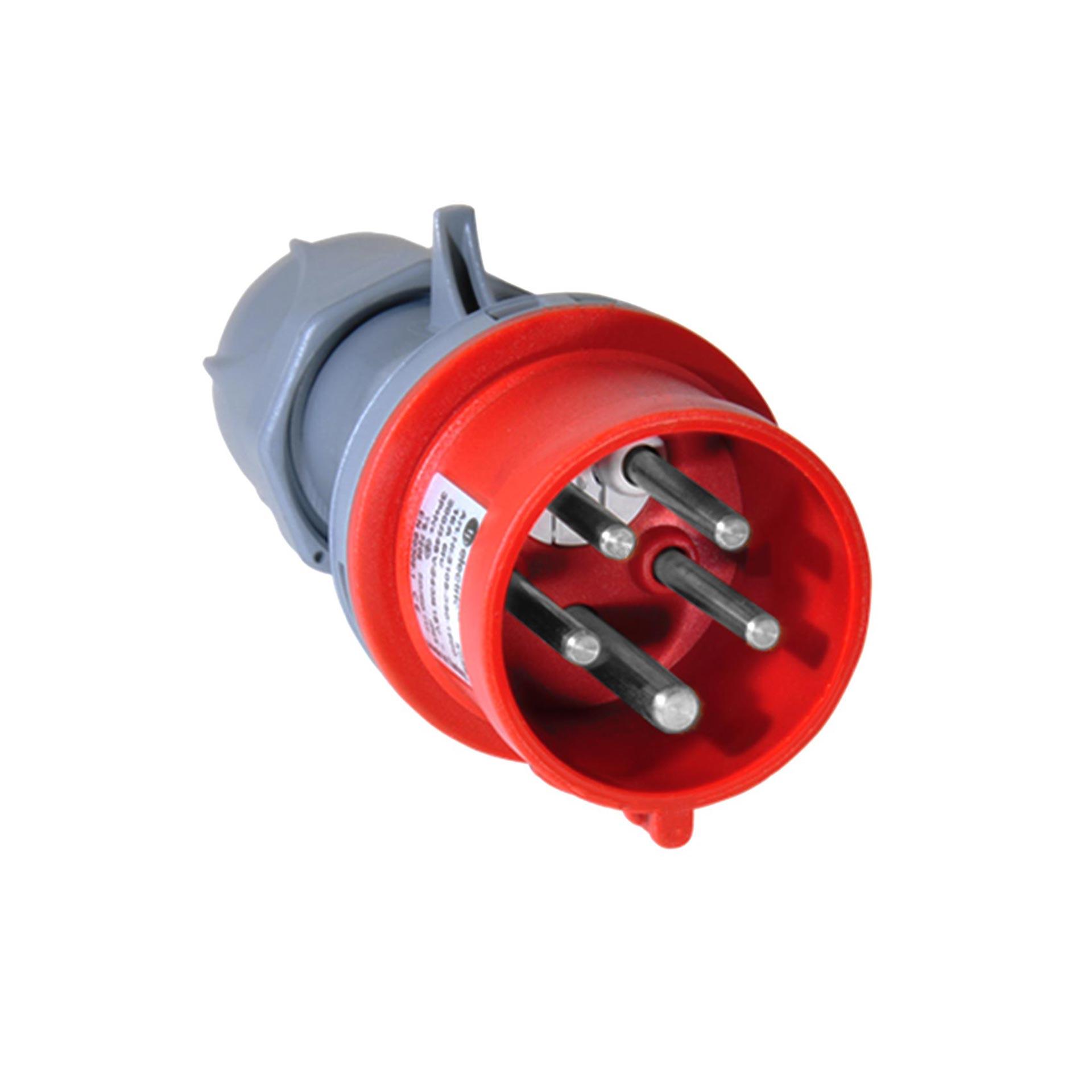 Inverter di fase spina CEE 32A 5P 6h, 3PNE 400V, contatti nichelati, connessione a vite