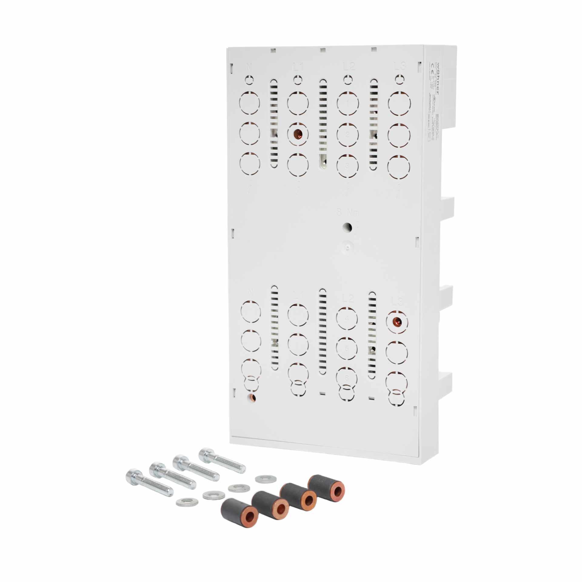 Adattatore sbarre 4P 250 A, N sinistra, 140x270mm, per ABB Tmax XT3, XT4, Allen-Bradley 140G-J