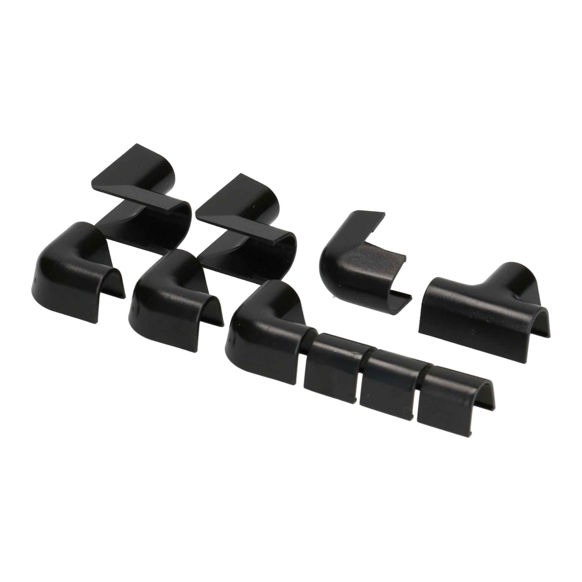 Connessioni a canalina 7mm nero Connessioni a canalina 7mm nero