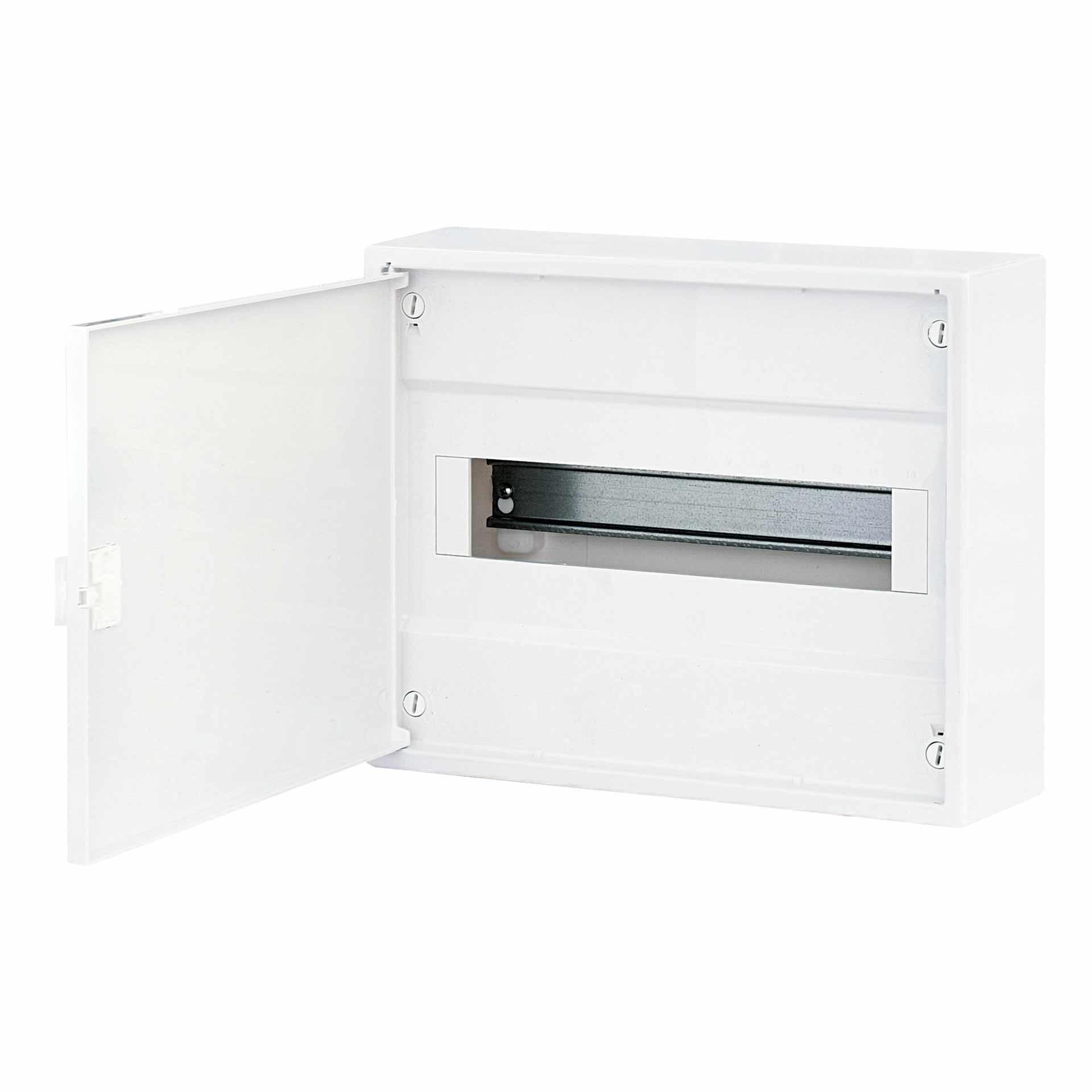 Quadro di distribuzione esterno con porta bianca "ACT-12-PO", IP40, 1x12 moduli (12M)