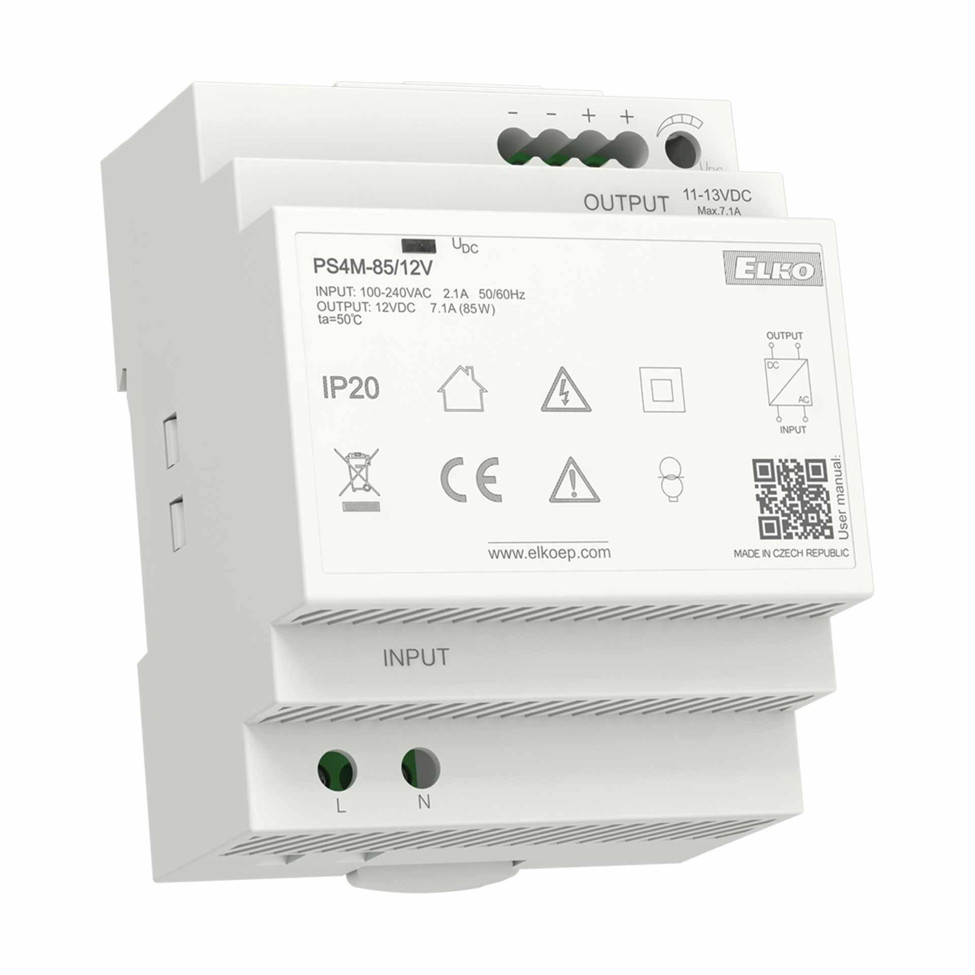 Alimentatore stabilizzato PS4M-92/24V DC, 105 W / 160 VA Alimentatore stabilizzato PS4M-92/24V DC, 105 W / 160 VA