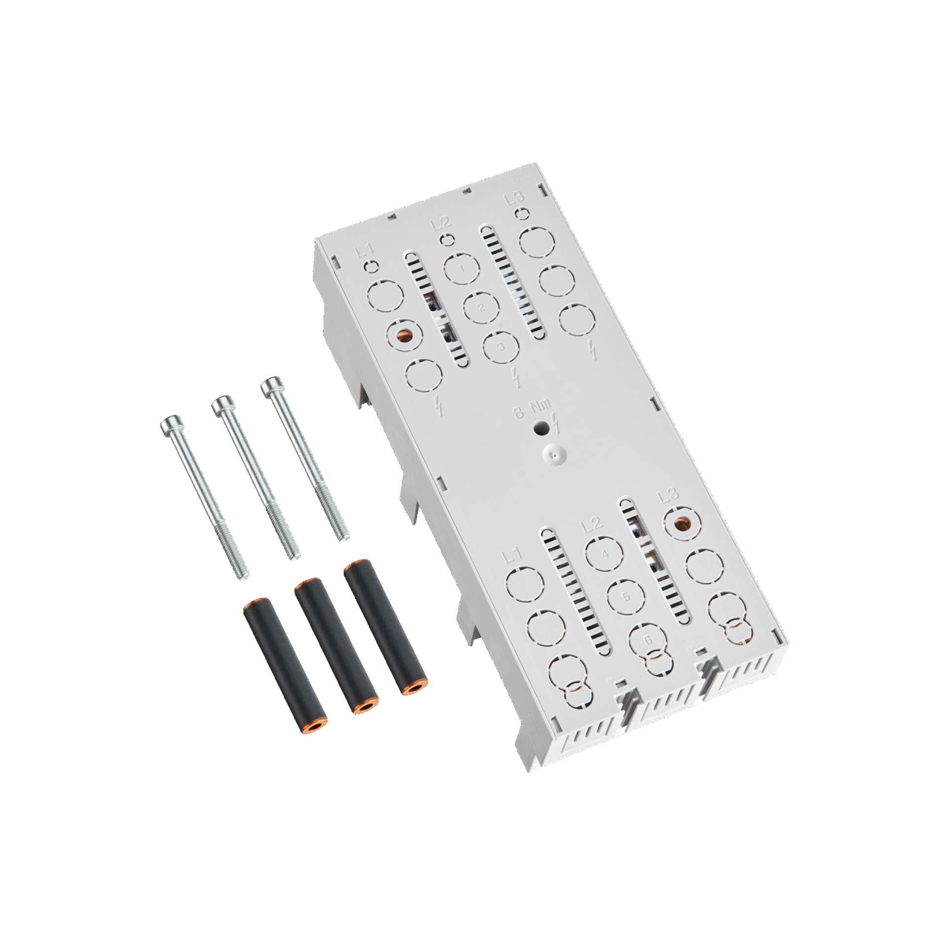 3P Sammelschienenadapter 250A, inkl. CU-Verbinder, 105x240mm