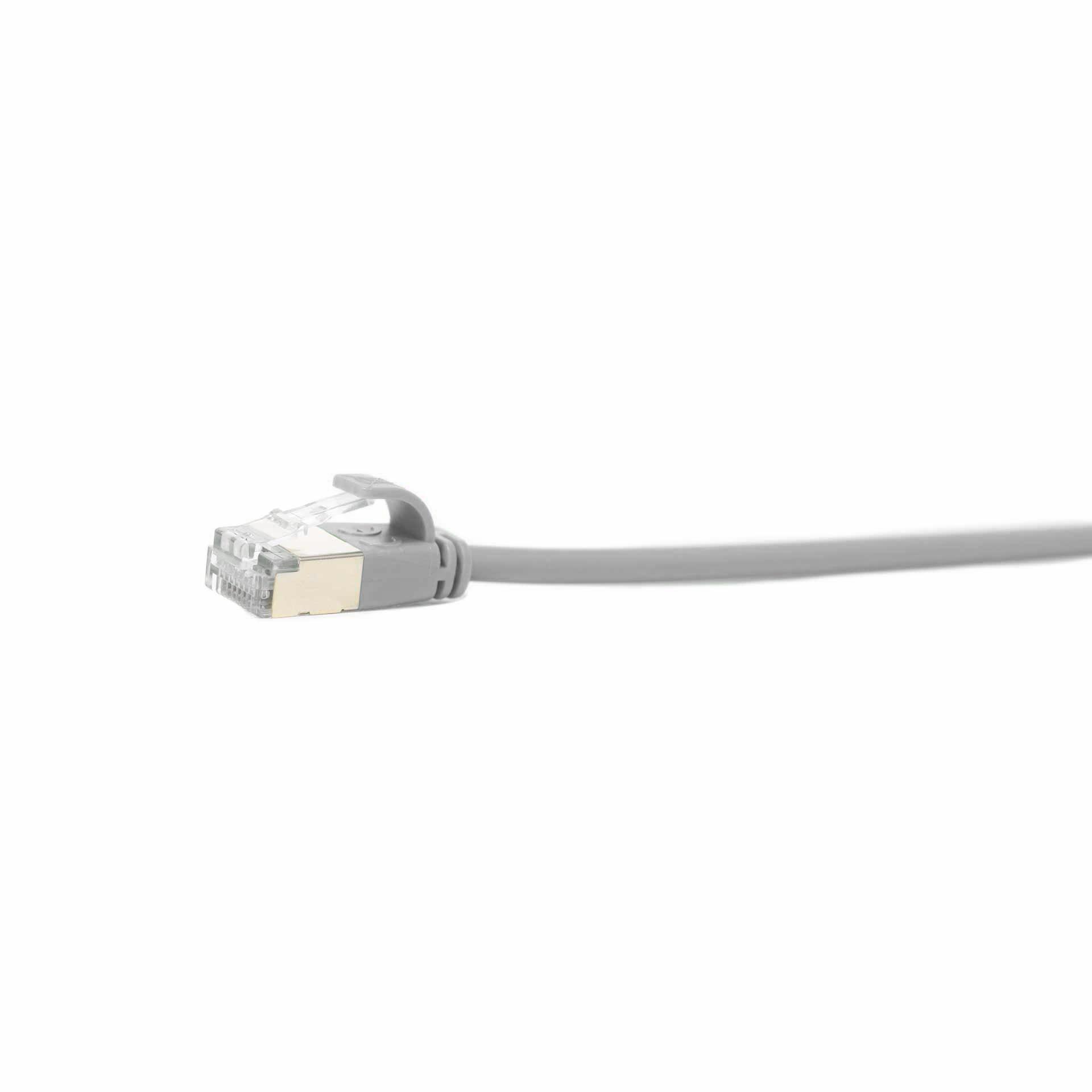 CAT 6A Câble patch Slim S/FTP, UL, 1500mm, gris, PVC, 500 Mhz CAT 6A Câble patch Slim S/FTP, UL, 1500mm, gris, PVC, 500 Mhz