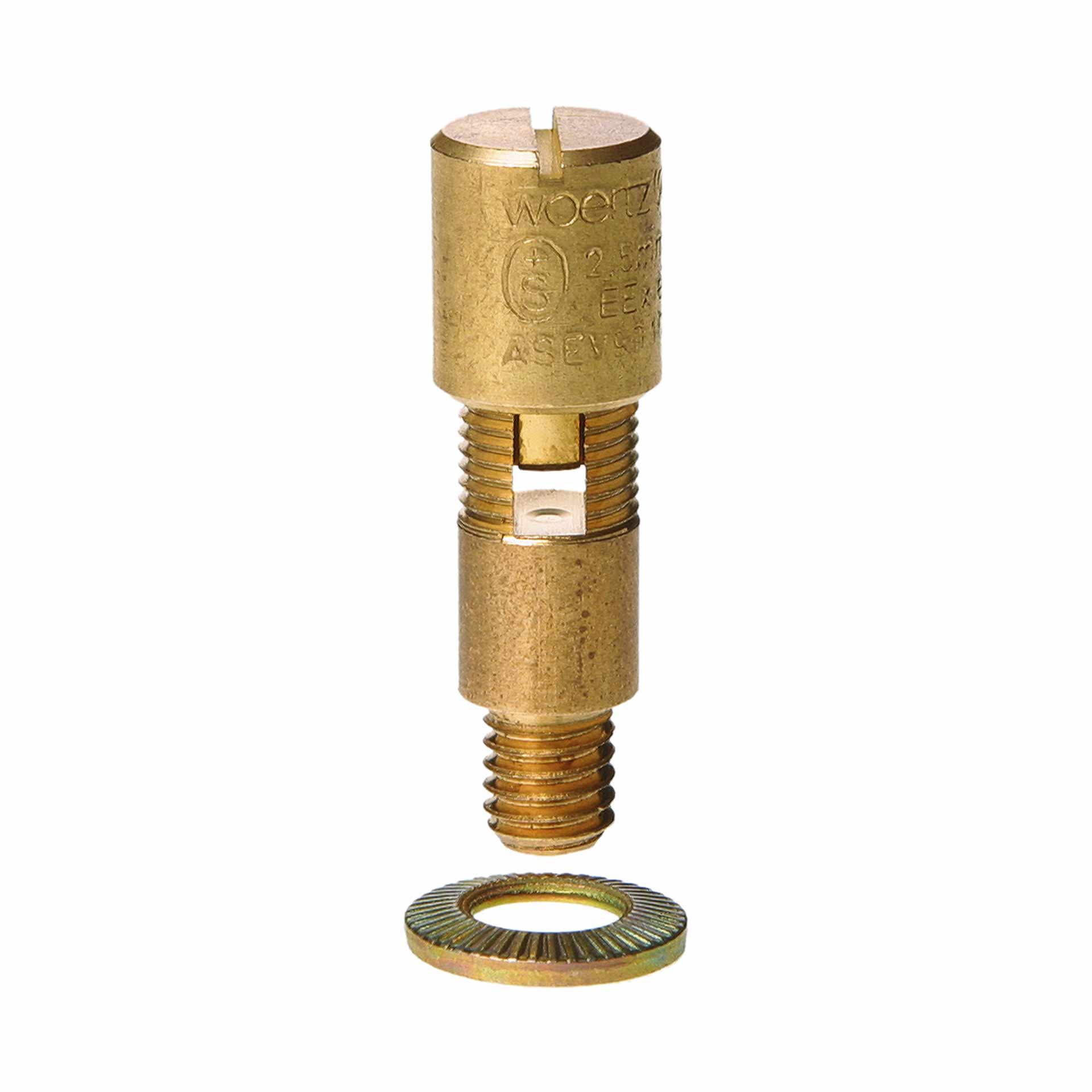 Terminale per conduttore di protezione nudo, 4mm² M6x7mm Terminale per conduttore di protezione nudo, 4mm² M6x7mm