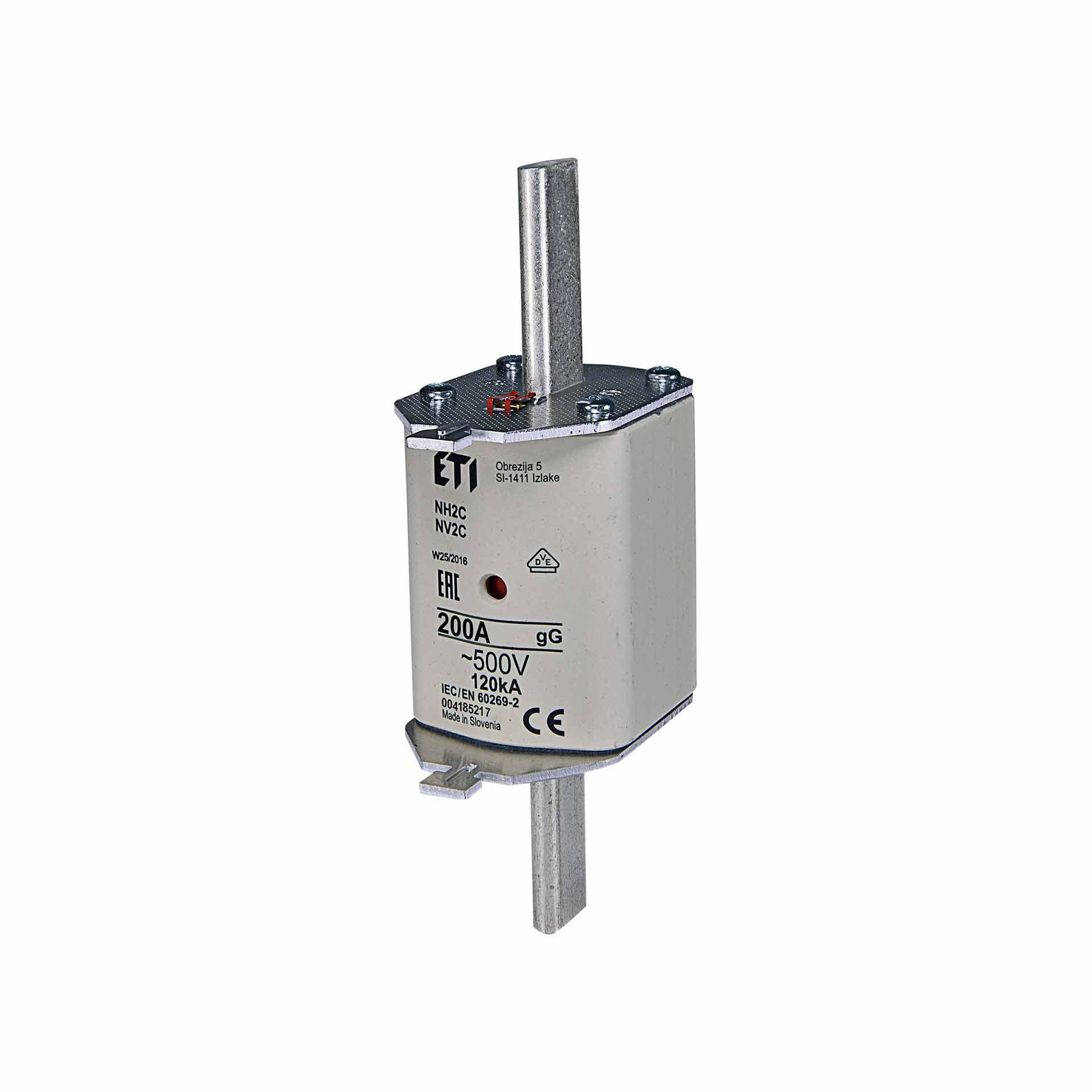NH-Sicherung Gr. 2  200A, Charakteristik gL-gG 500V