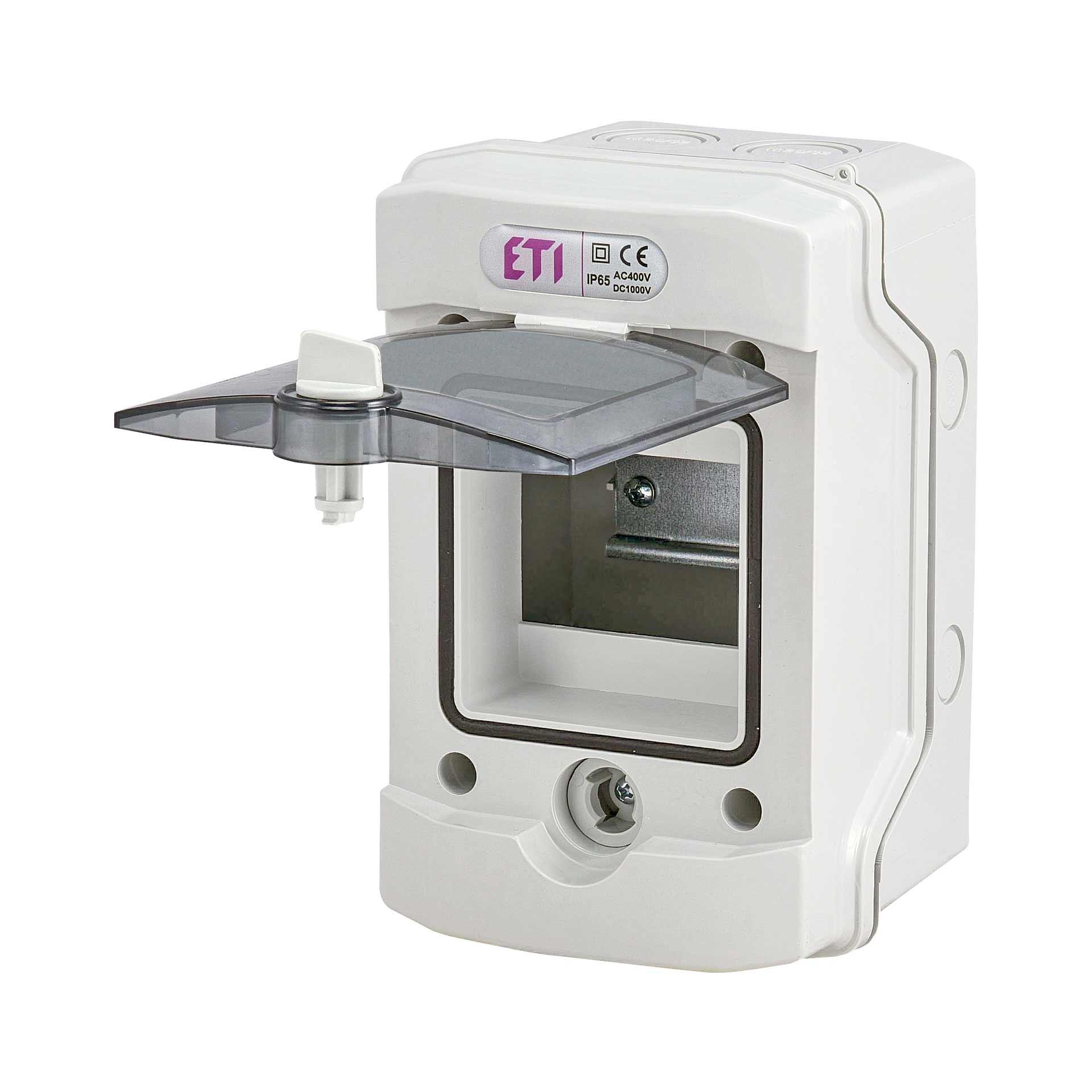 Distributore esterno "ECH" con porta trasparente, IP65, modulo 1x4 (4M)