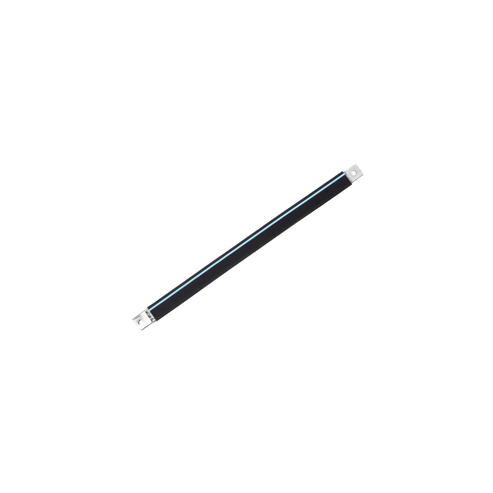 Capocorda di collegamento isolato in treccia di rame stagnato "L:530mm" 120mm2, 400A, 2x M12, senza alogeni