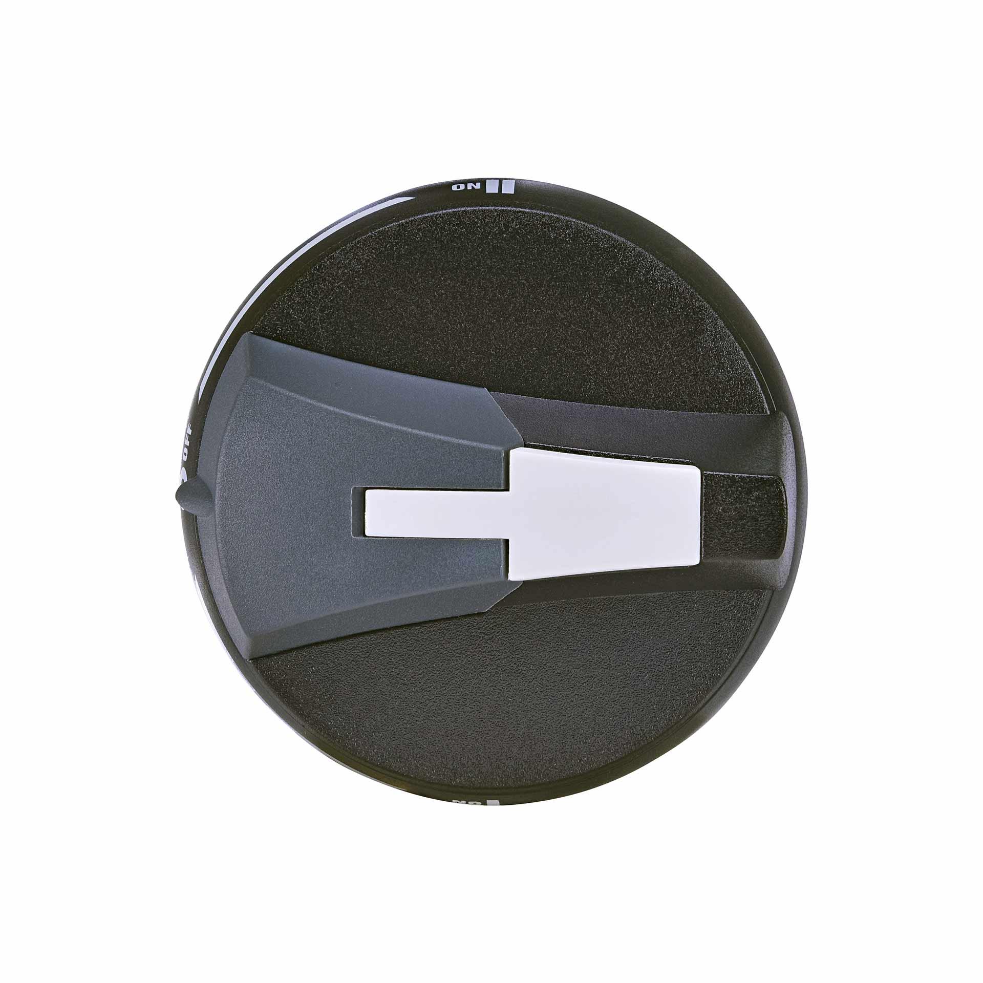 Levier de commande indirecte à monter sur la porte pour inverseur 25A-80A noir, 1-0-2 (sans axe)